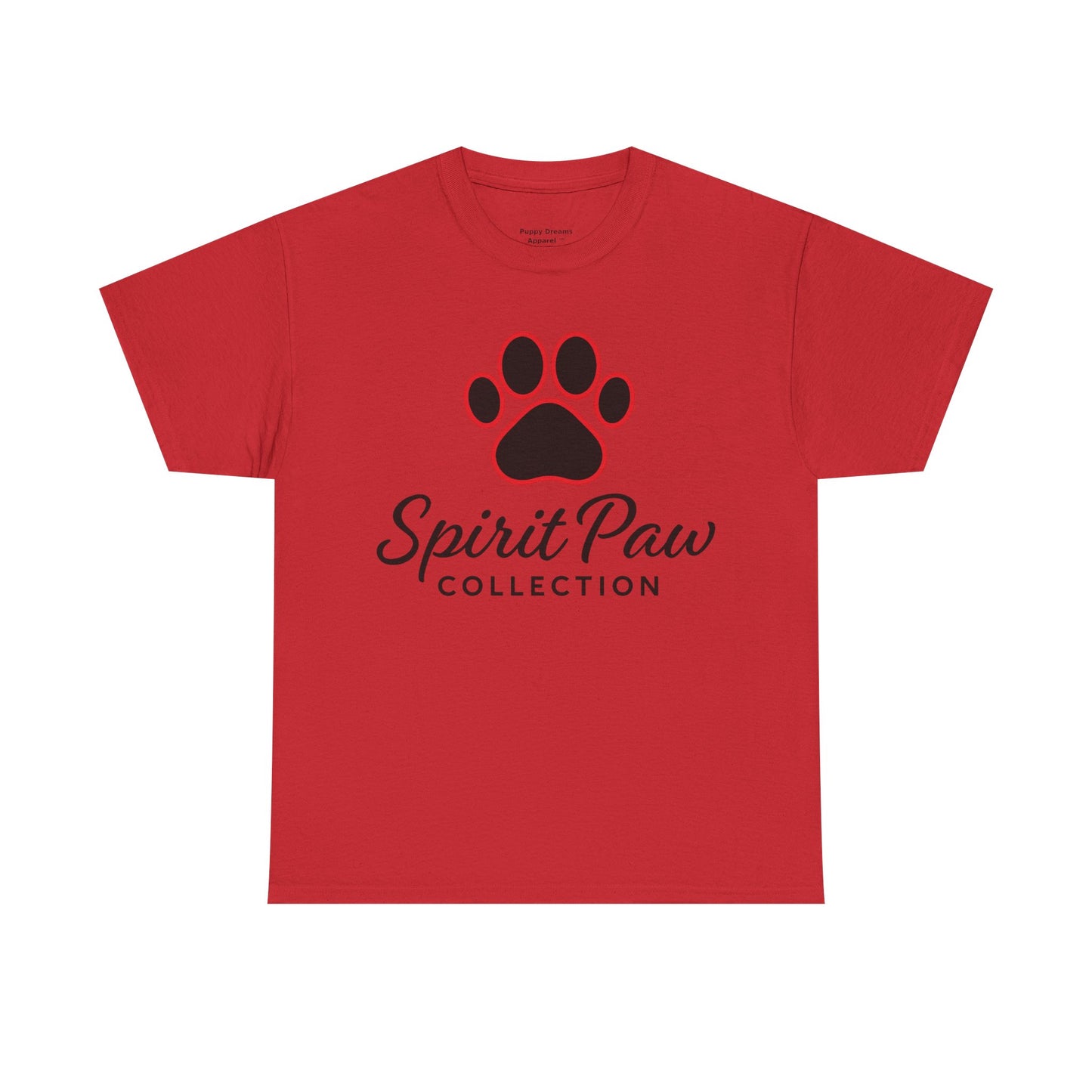 Unisex Heavy Cotton Tee with Spirit Paw Design | Pet Lover Gift, Animal Rescue Shirt, Casual Wear, Paw Print Tee, Dog Mom Apparel