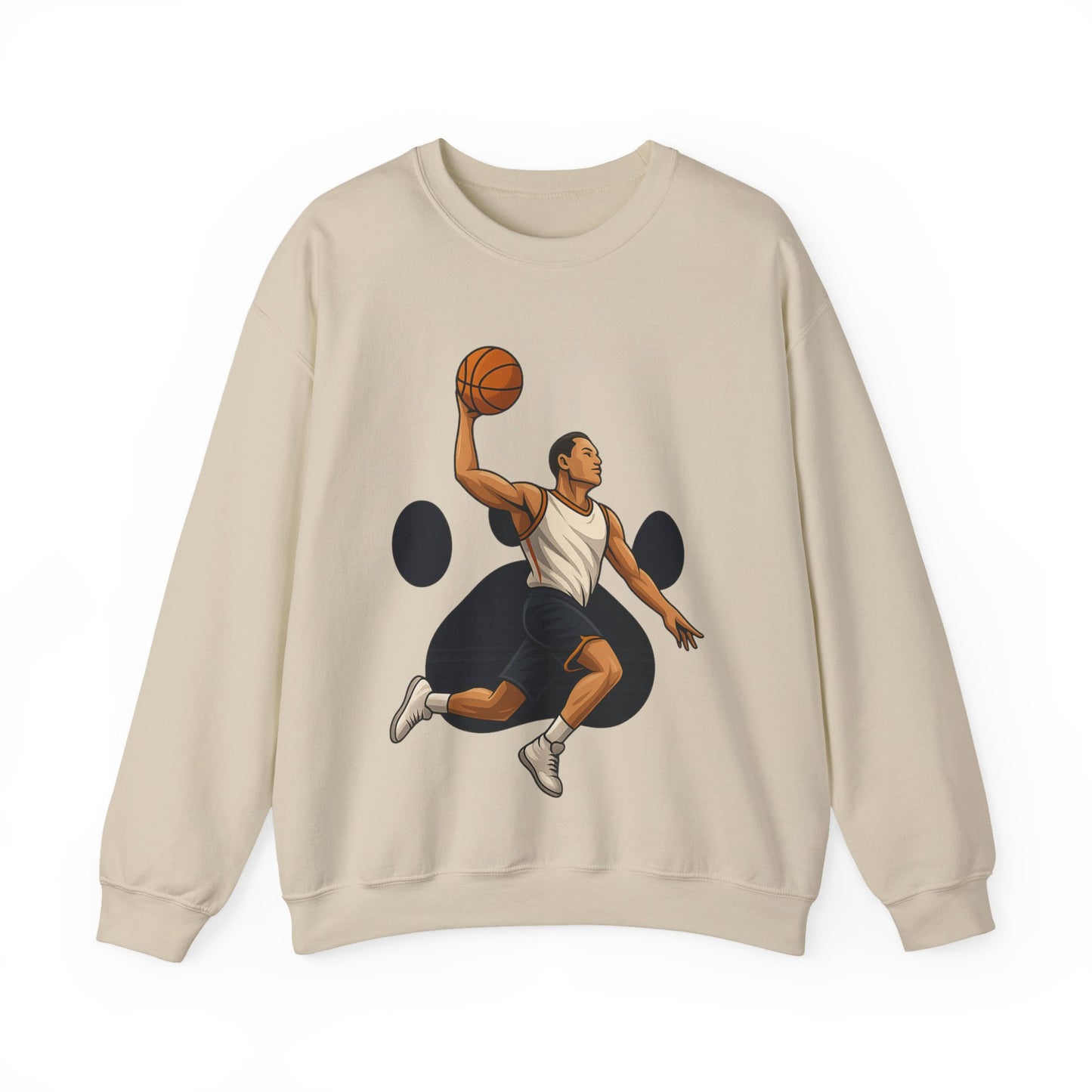 Basketball Vibes Crewneck Sweatshirt, Sports Gift, Athletic Fashion, Unisex Style, Casual Wear, Gift for Sport Lovers