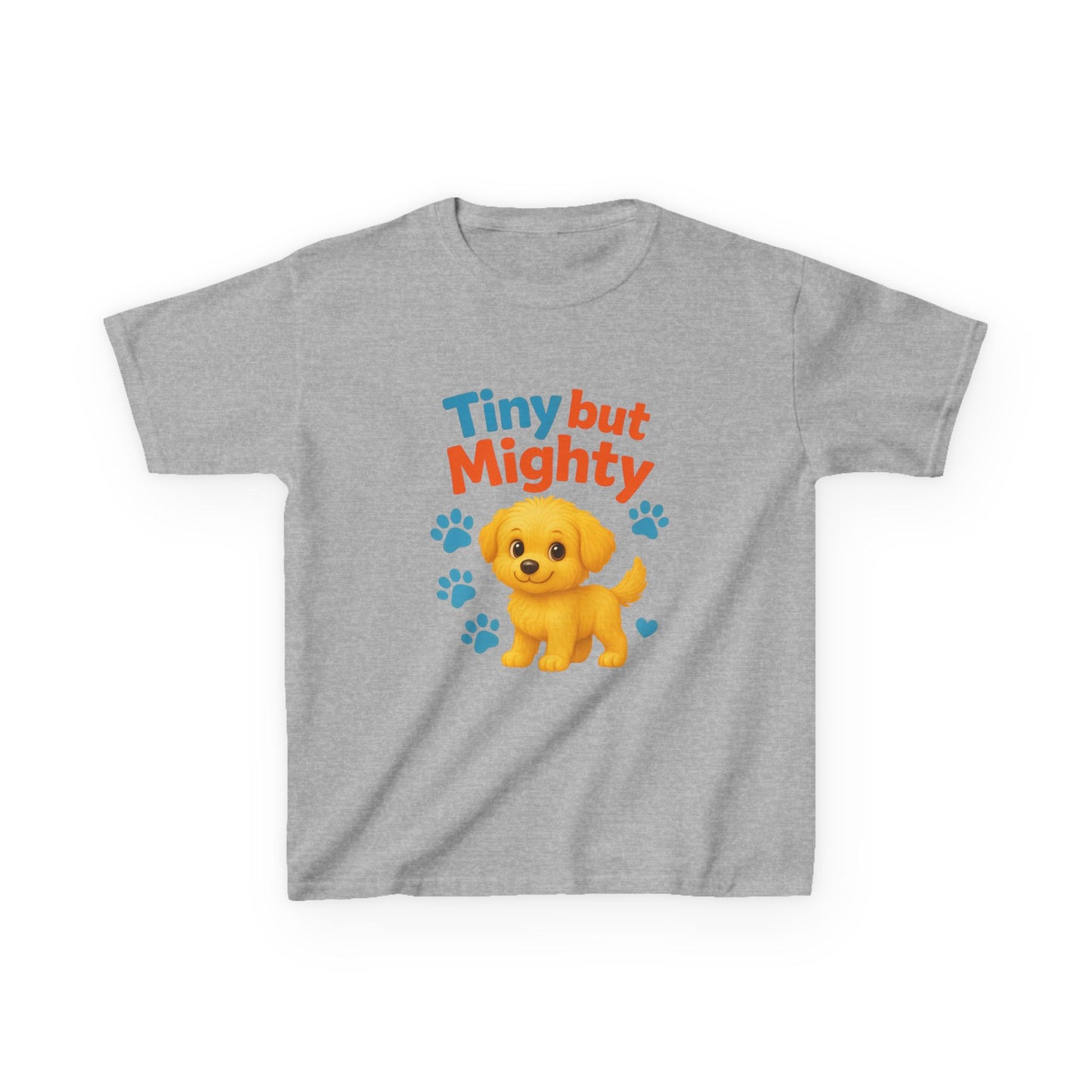 Tiny but Mighty Kids Tee - Adorable Child's Cotton T-Shirt, Perfect for Birthdays, Playdates, Pet Lovers, Everyday Wear, Summer Fun