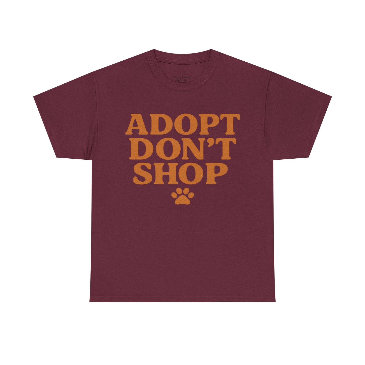 Adopt Don't Shop Unisex Heavy Cotton Tee, Pet Lover Gift, Animal Rescue T-Shirt, Ethical Fashion, Animal Rights, Casual Everyday Wear