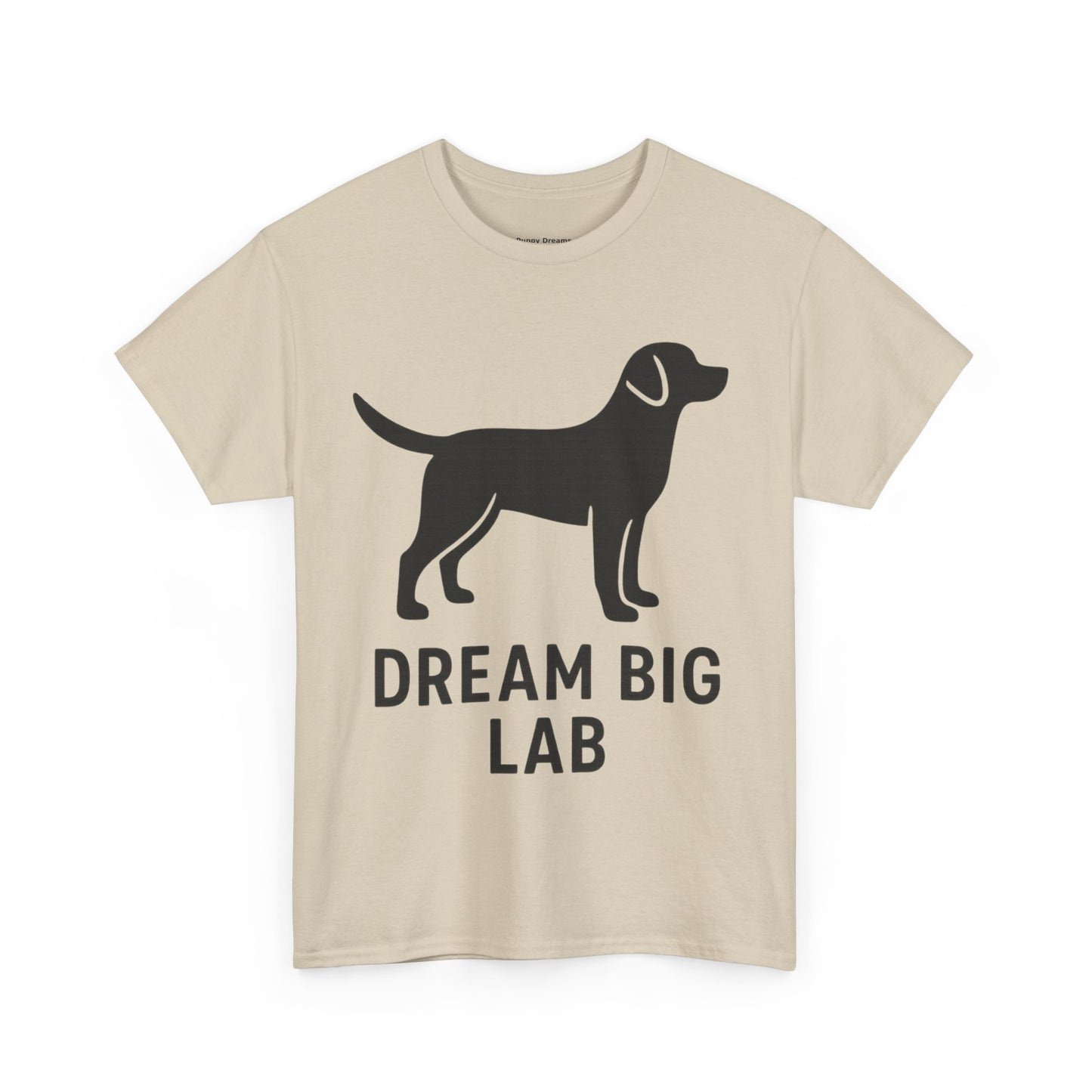 Dream Big Lab Unisex Heavy Cotton Tee - Perfect for Dog Lovers, Pet Enthusiasts, and Ideal Gift for Birthdays or Holidays