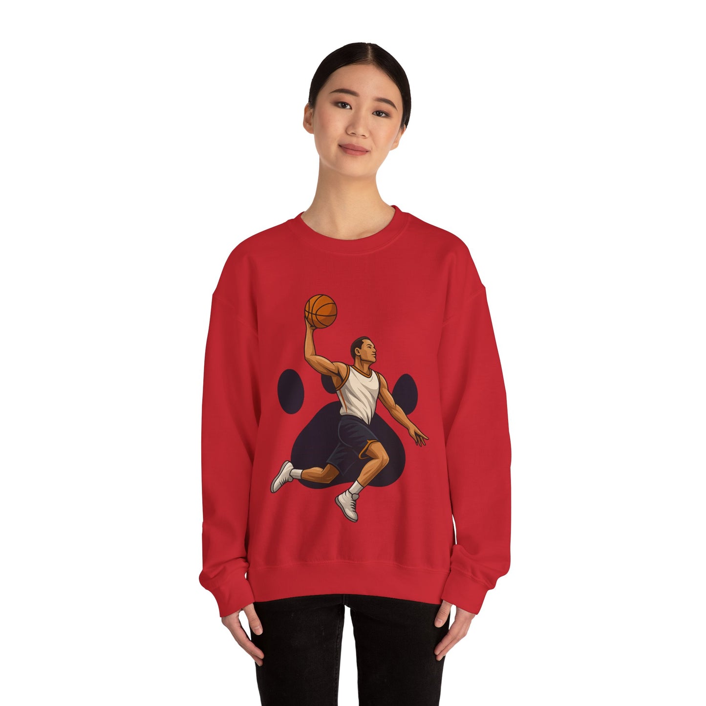 Basketball Vibes Crewneck Sweatshirt, Sports Gift, Athletic Fashion, Unisex Style, Casual Wear, Gift for Sport Lovers