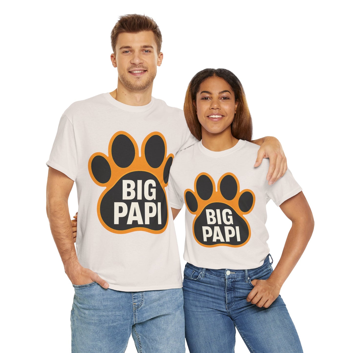 Big Papi Unisex Heavy Cotton Tee, Funny Animal Lover Shirt, Pet Parent Gift, Casual Wear, Birthday Apparel