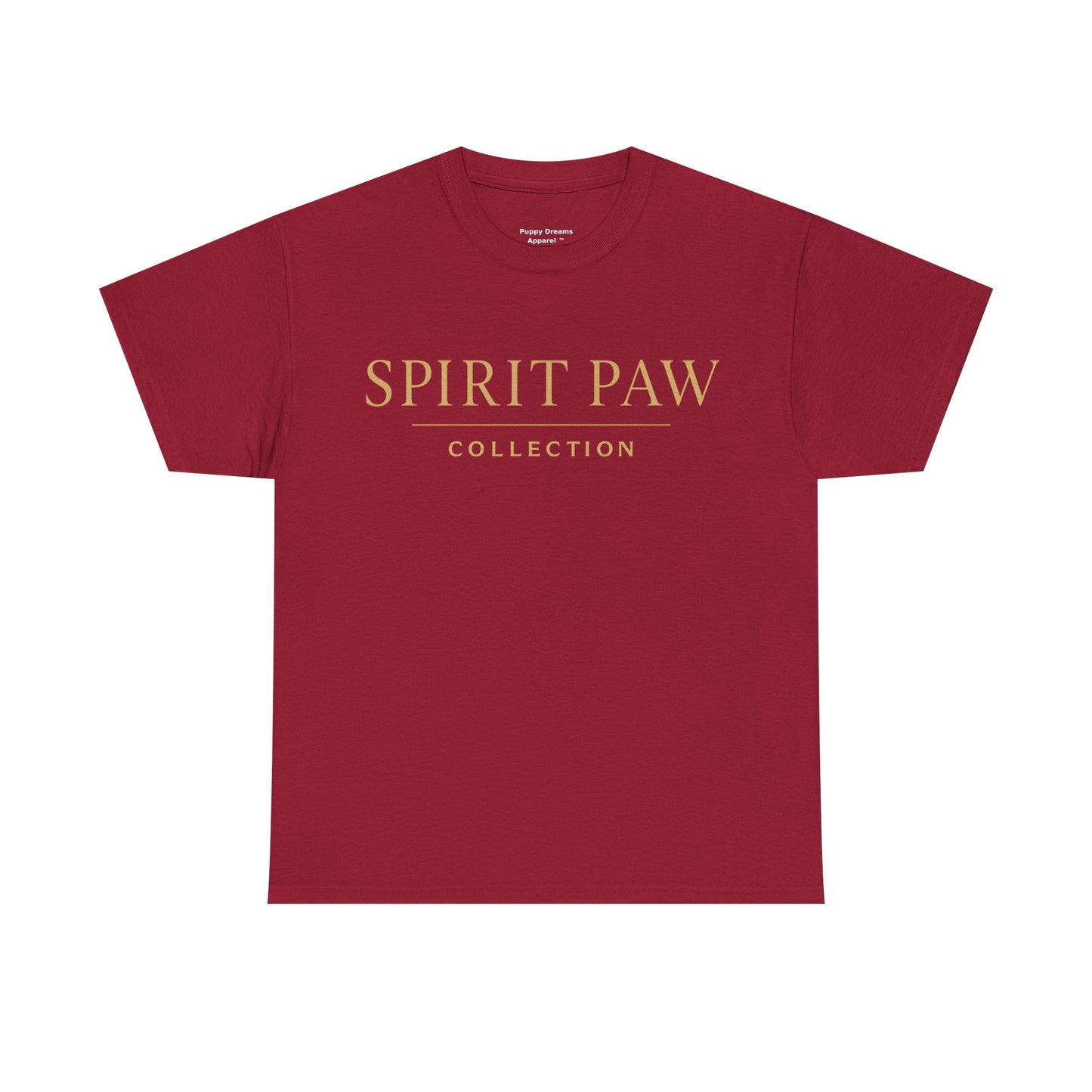 Unisex Spirit Paw Heavy Cotton Tee - Comfortable Tee for Animal Lovers, Casual Wear, Gift for Pet Owners, Everyday Style, Soft Cotton Shirt