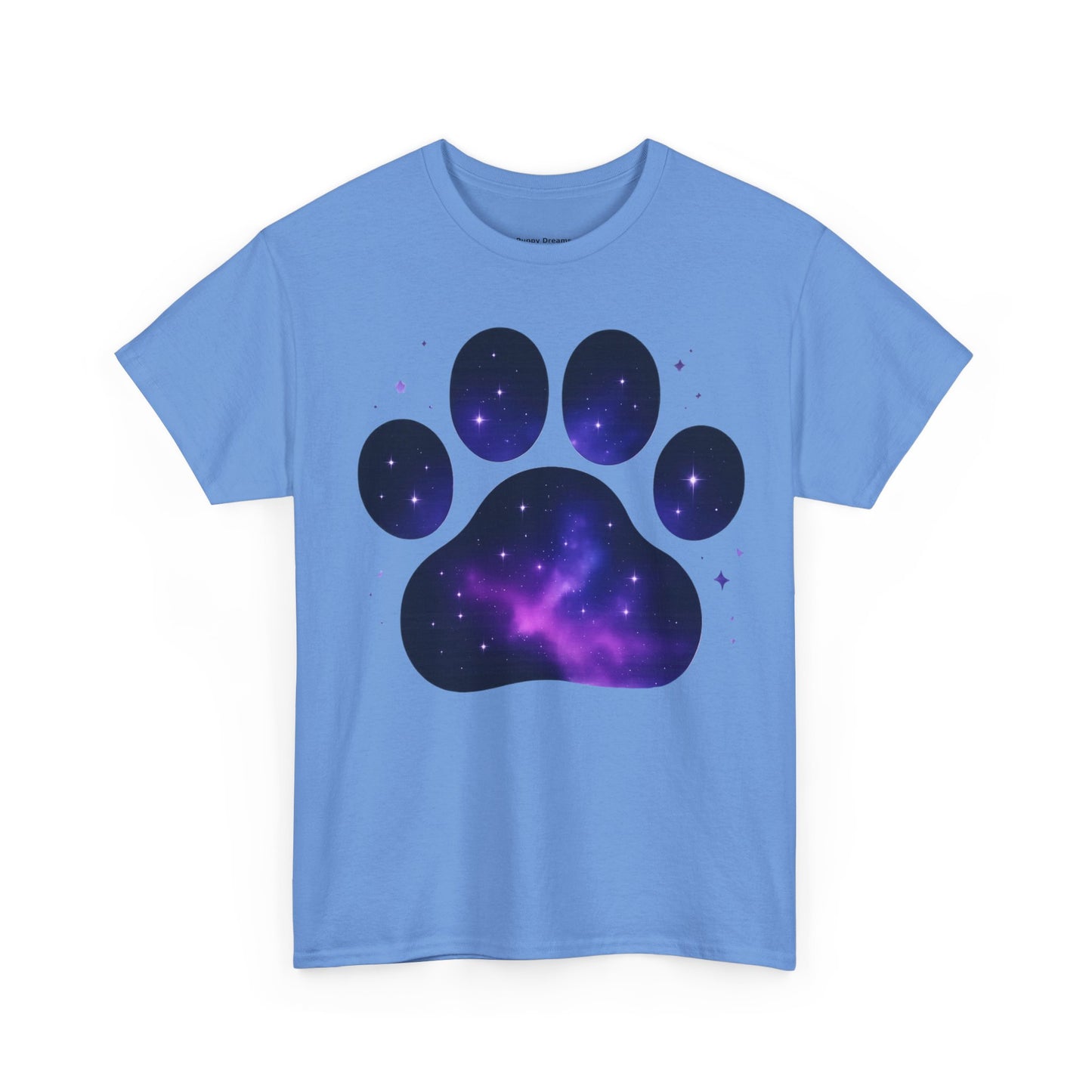 Cosmic Pet Paw Print Tee | Unisex T-Shirt for Animal Lovers, Galaxy Print, Dog & Cat Tees, Gift for Pet Owners, Space Theme Shirt