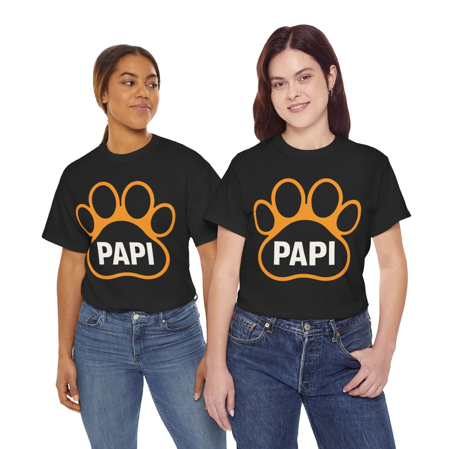 Paw Print PAPI Tee - Perfect for Dog Lovers, Gifts for Pawsome Dads, Casual Style, Pet-Themed Shirt, Unisex Cotton Top