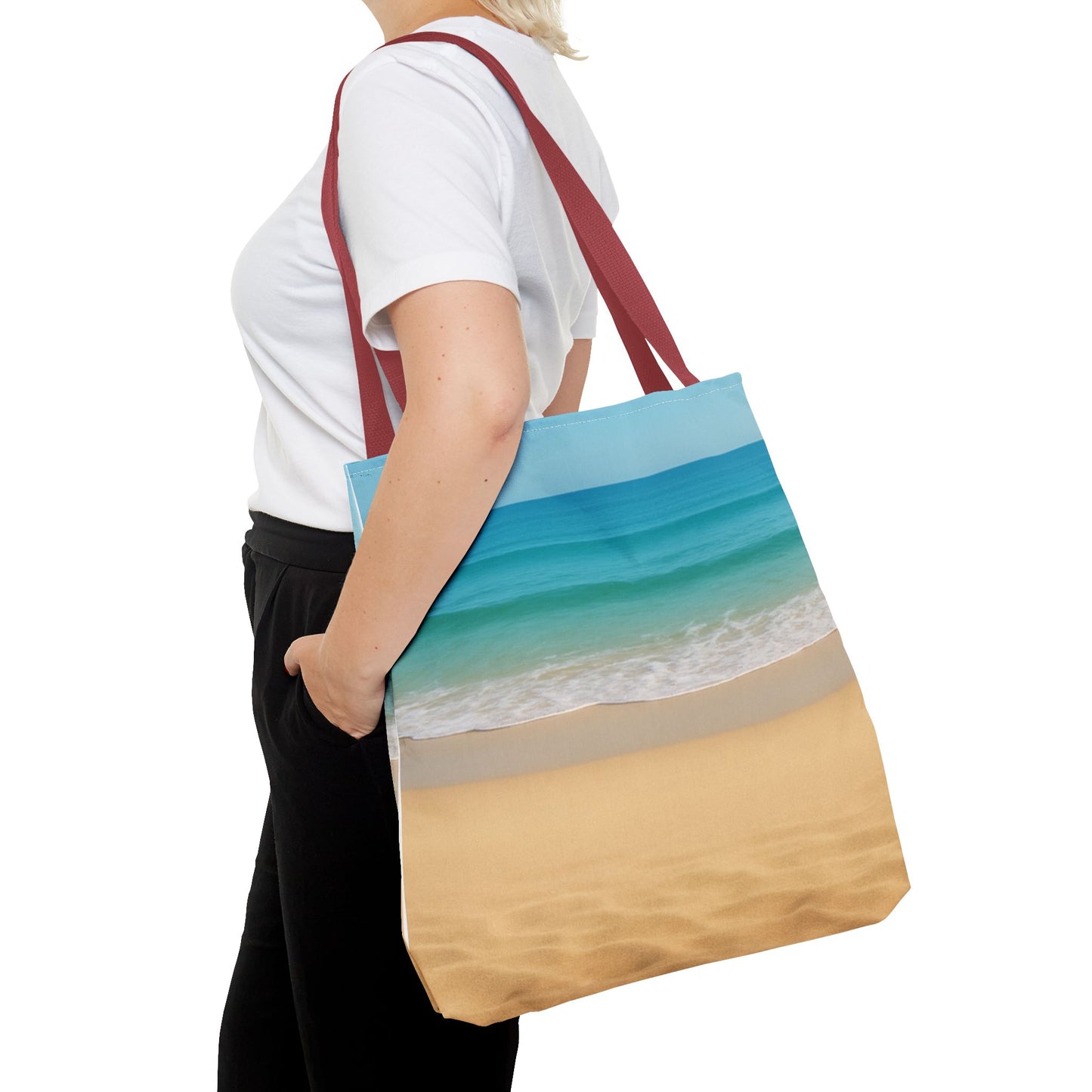 Beachy Tote Bag, Coastal Carryall, Ocean Vibes, Summer Essential, Vacation Accessory, Beach Trip Companion