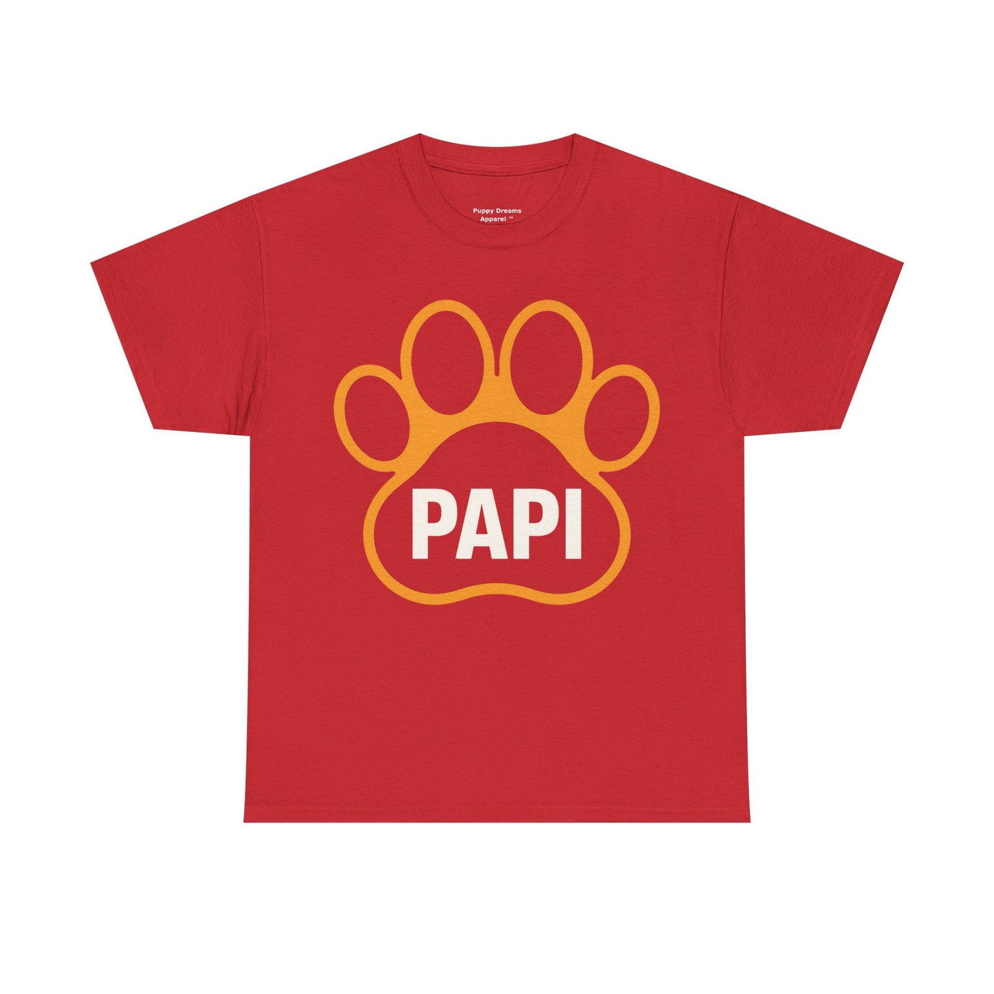 Paw Print PAPI Tee - Perfect for Dog Lovers, Gifts for Pawsome Dads, Casual Style, Pet-Themed Shirt, Unisex Cotton Top