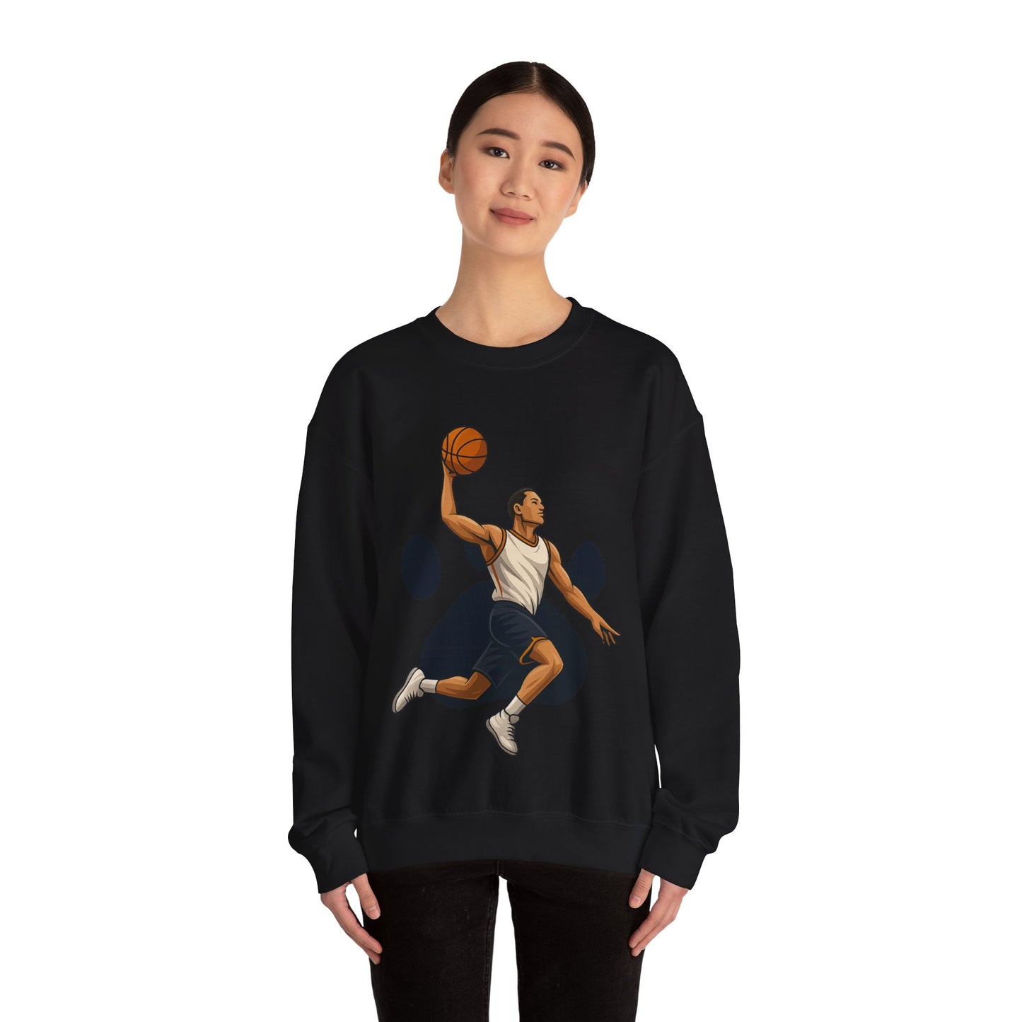 Basketball Vibes Crewneck Sweatshirt, Sports Gift, Athletic Fashion, Unisex Style, Casual Wear, Gift for Sport Lovers