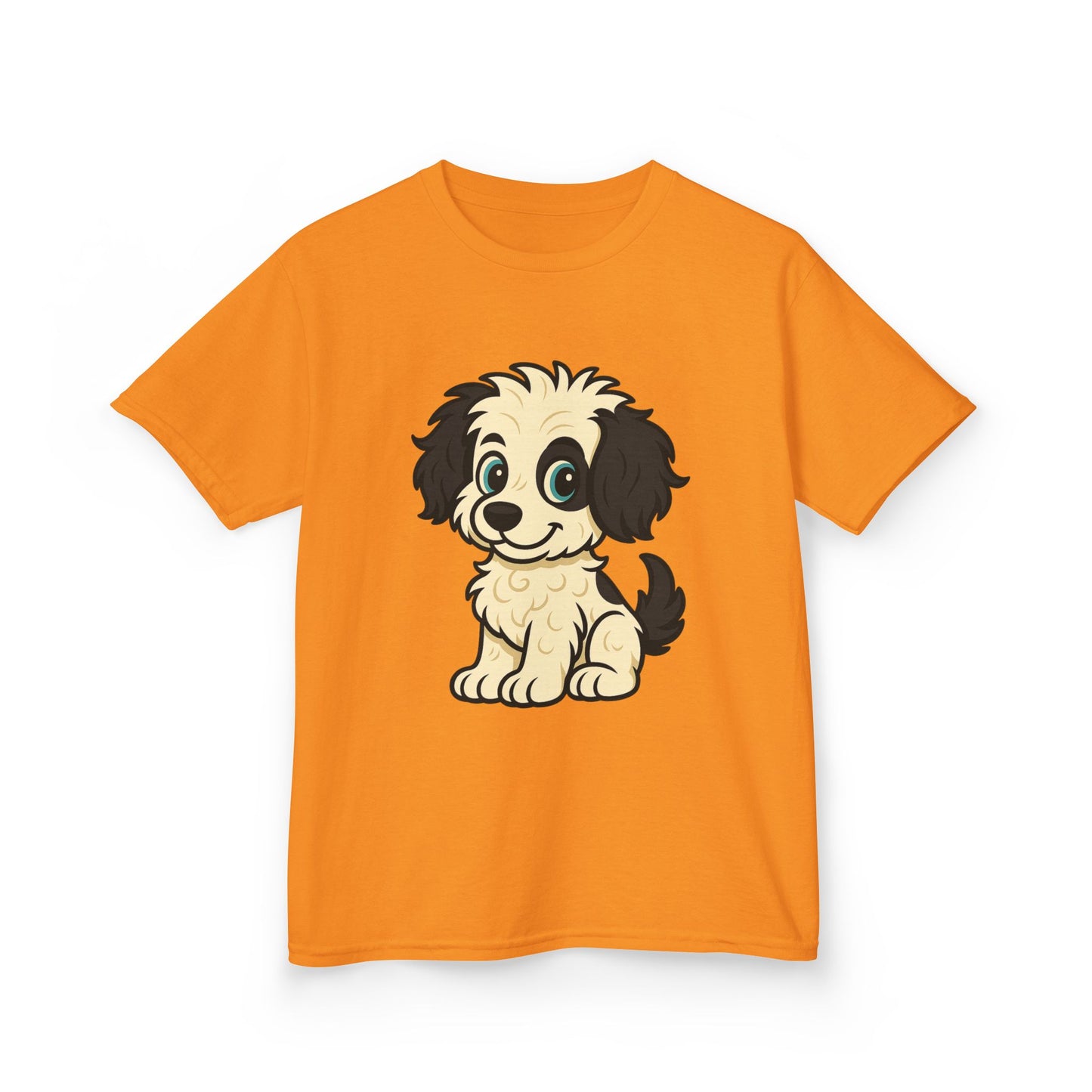 Adorable Cartoon Puppy Kids T-Shirt, Cute Dog Shirt for Animal Lovers, Birthday Gift, Pet-Themed Apparel, Fun Playtime Tee