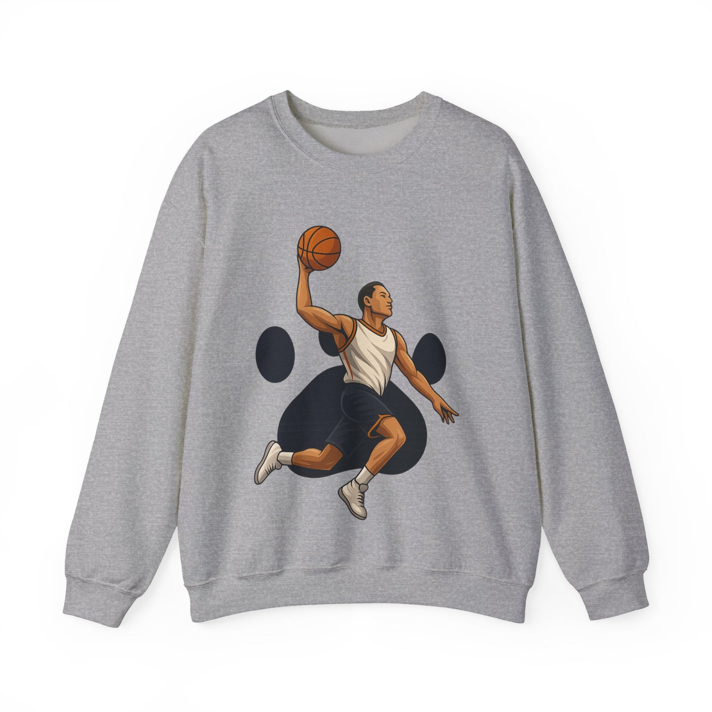 Basketball Vibes Crewneck Sweatshirt, Sports Gift, Athletic Fashion, Unisex Style, Casual Wear, Gift for Sport Lovers