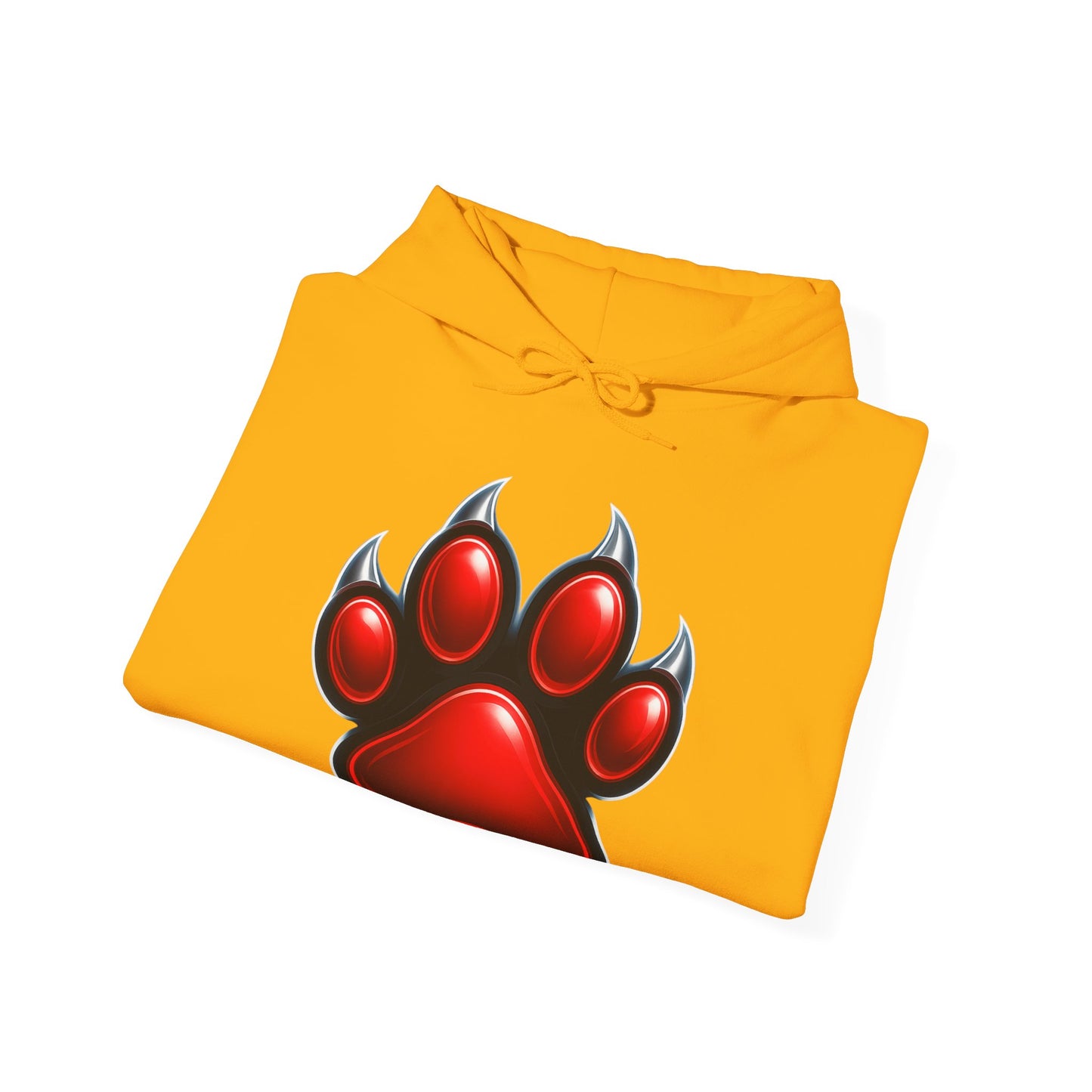 Red Paw Print Unisex Hoodie | Cozy Animal Lover Hoodie | Cute Gift for Pet Owners, Casual Wear, Animal Rescue Fundraiser, Everyday Comfort