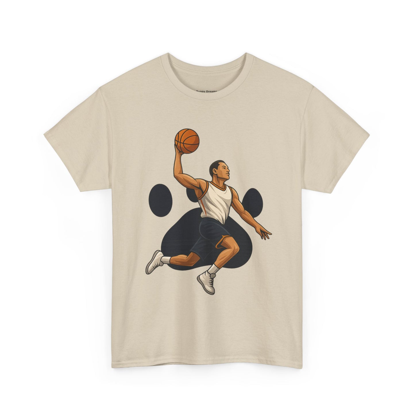 Basketball Dunk Unisex Heavy Cotton Tee | Sports Fan Shirt, Gift for Athletes, Sportswear, Streetwear, Casual Tee