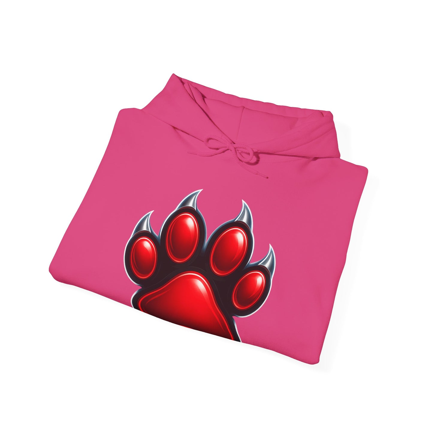 Red Paw Print Unisex Hoodie | Cozy Animal Lover Hoodie | Cute Gift for Pet Owners, Casual Wear, Animal Rescue Fundraiser, Everyday Comfort