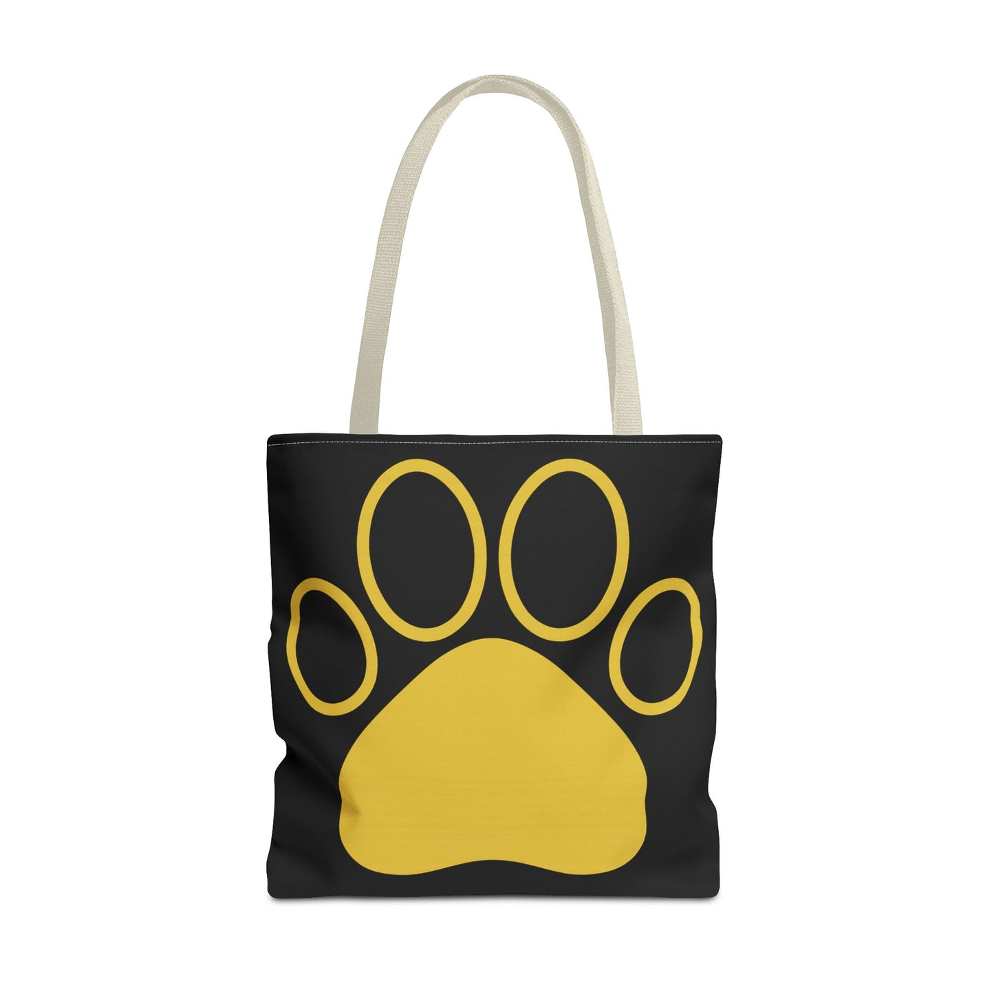 Custom Pet Lover Tote Bag, Yellow Paw Print, Eco-Friendly Bag, Gift for Pet Parents, Dog Mom Bag, Animal Lover Bag