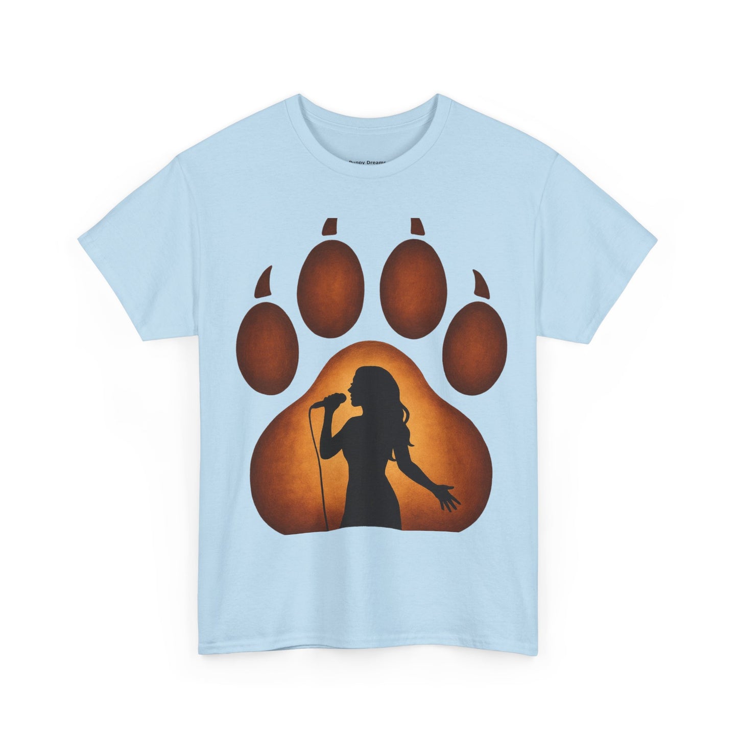 Unisex Cotton T-Shirt with Bear Paw Design - Ideal for Nature Lovers, Gift for Music Fans, Casual Wear, Eco-Friendly Apparel