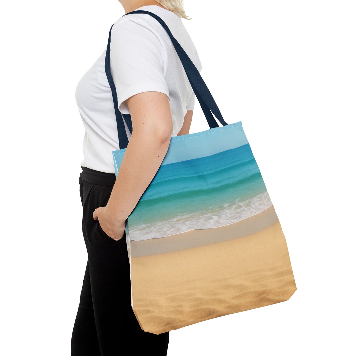 Beachy Tote Bag, Coastal Carryall, Ocean Vibes, Summer Essential, Vacation Accessory, Beach Trip Companion