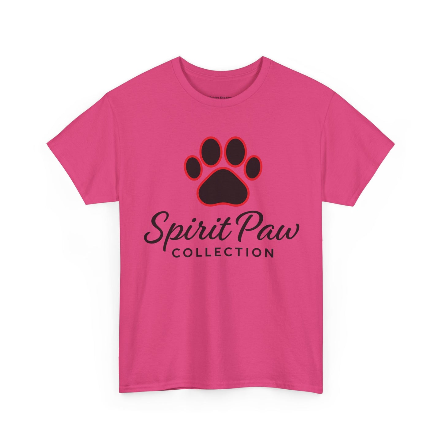 Unisex Heavy Cotton Tee with Spirit Paw Design | Pet Lover Gift, Animal Rescue Shirt, Casual Wear, Paw Print Tee, Dog Mom Apparel