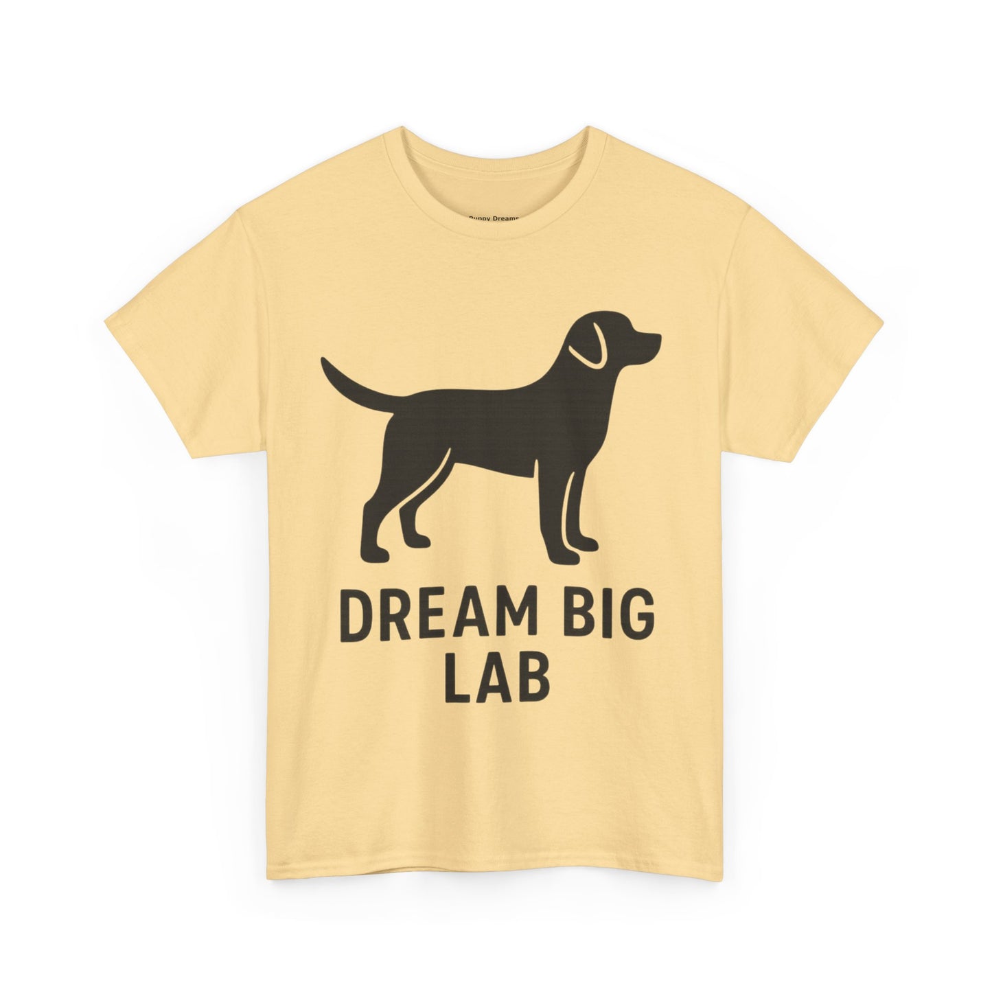 Dream Big Lab Unisex Heavy Cotton Tee - Perfect for Dog Lovers, Pet Enthusiasts, and Ideal Gift for Birthdays or Holidays