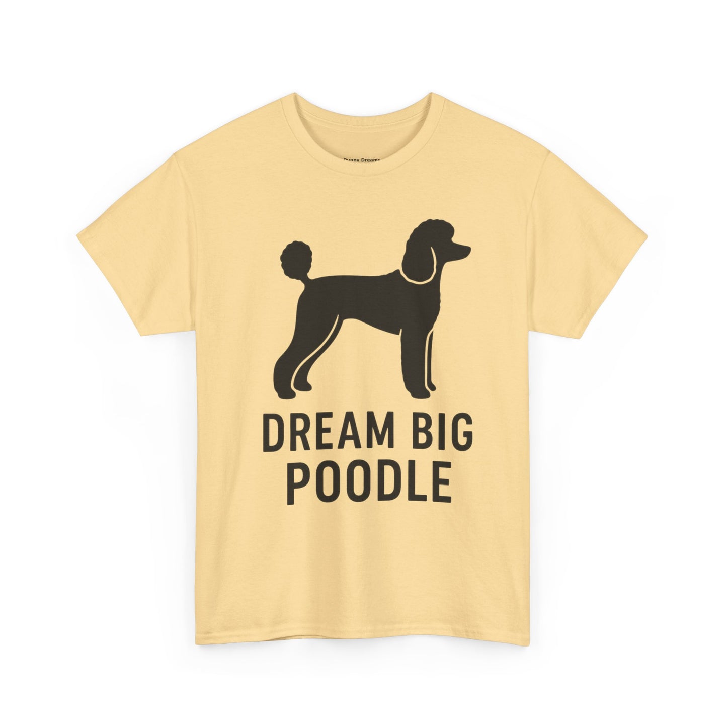 Dream Big Poodle Unisex Tee, Pet Lover's T-Shirt, Dog Owner Gift, Fun Animal Apparel, Casual Outfit, Unique Dog Top