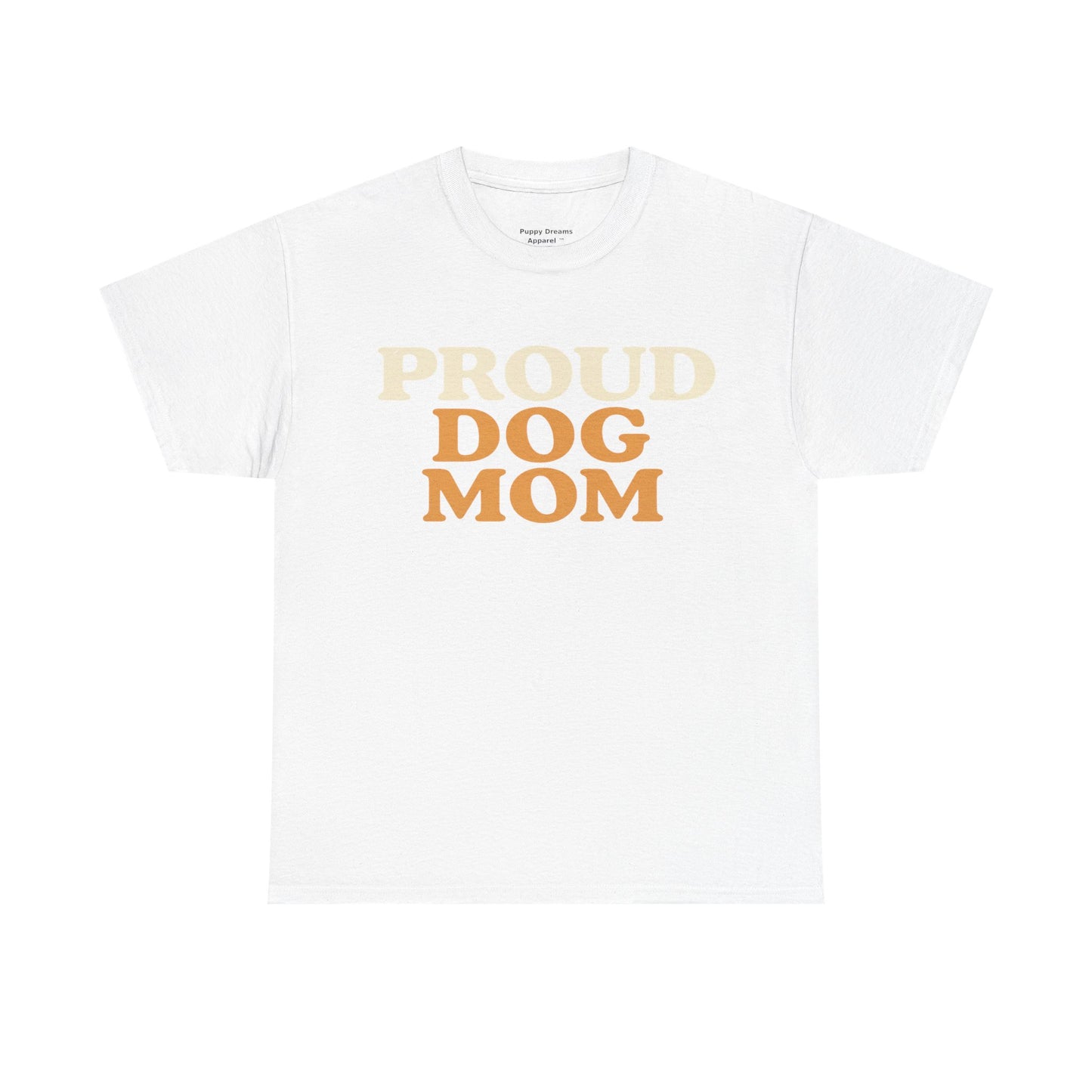 Proud Dog Mom Tee - Unisex Heavy Cotton T-Shirt, Dog Lover Gift, Pet Parent Apparel, Casual Weekend Outfit, Dog Mom Life