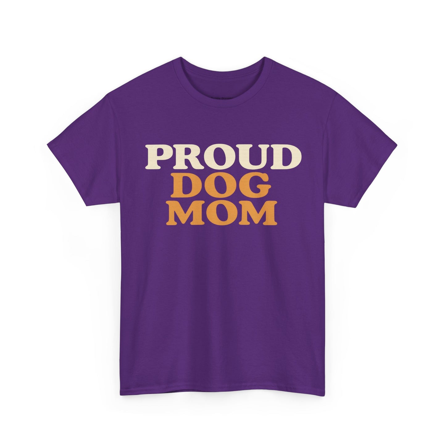 Proud Dog Mom Tee - Unisex Heavy Cotton T-Shirt, Dog Lover Gift, Pet Parent Apparel, Casual Weekend Outfit, Dog Mom Life