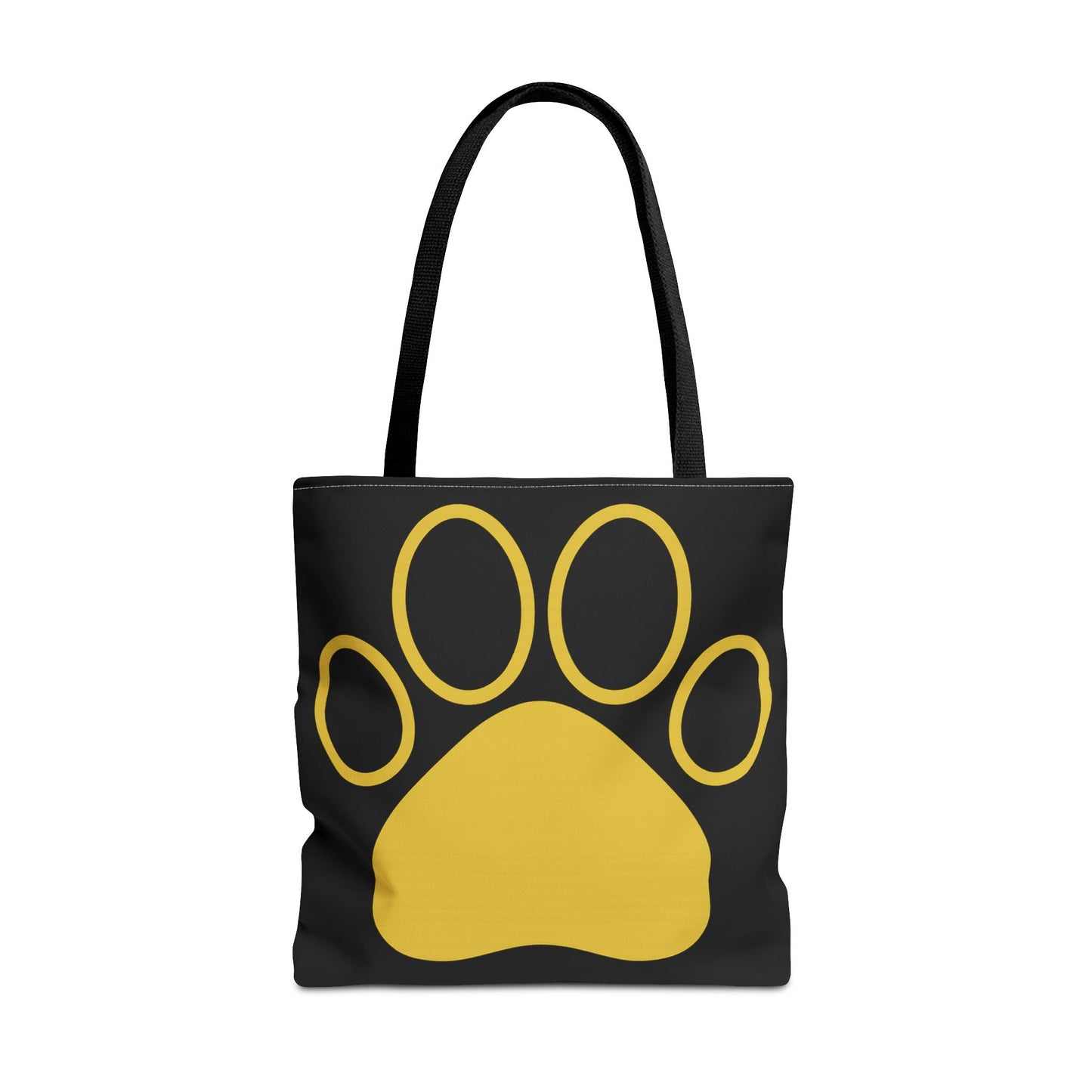 Custom Pet Lover Tote Bag, Yellow Paw Print, Eco-Friendly Bag, Gift for Pet Parents, Dog Mom Bag, Animal Lover Bag
