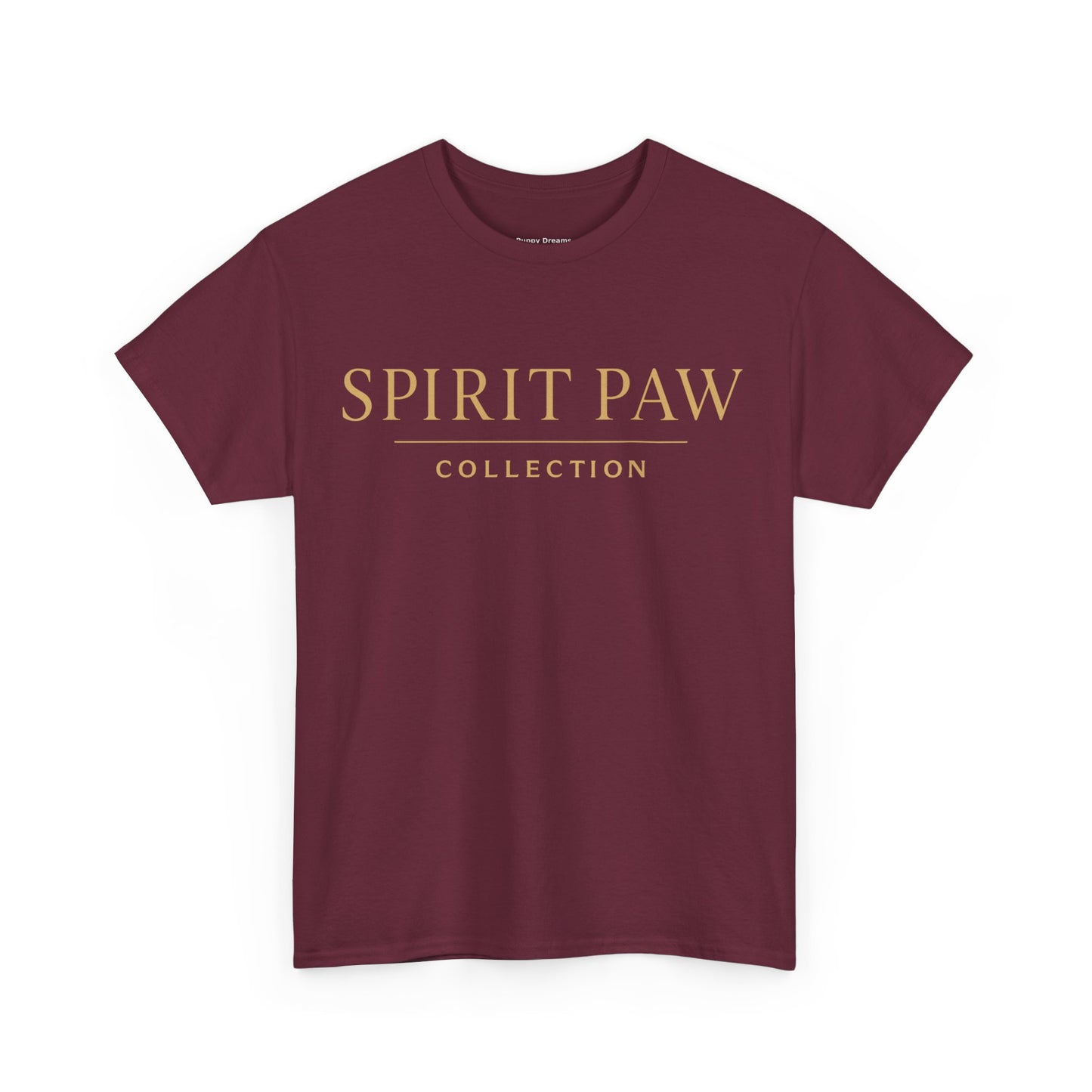 Unisex Spirit Paw Heavy Cotton Tee - Comfortable Tee for Animal Lovers, Casual Wear, Gift for Pet Owners, Everyday Style, Soft Cotton Shirt