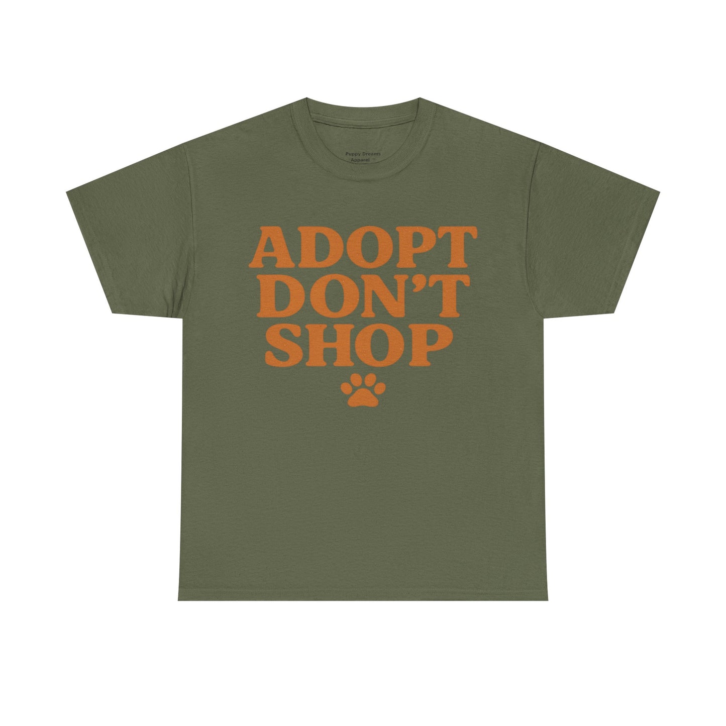 Adopt Don't Shop Unisex Heavy Cotton Tee, Pet Lover Gift, Animal Rescue T-Shirt, Ethical Fashion, Animal Rights, Casual Everyday Wear