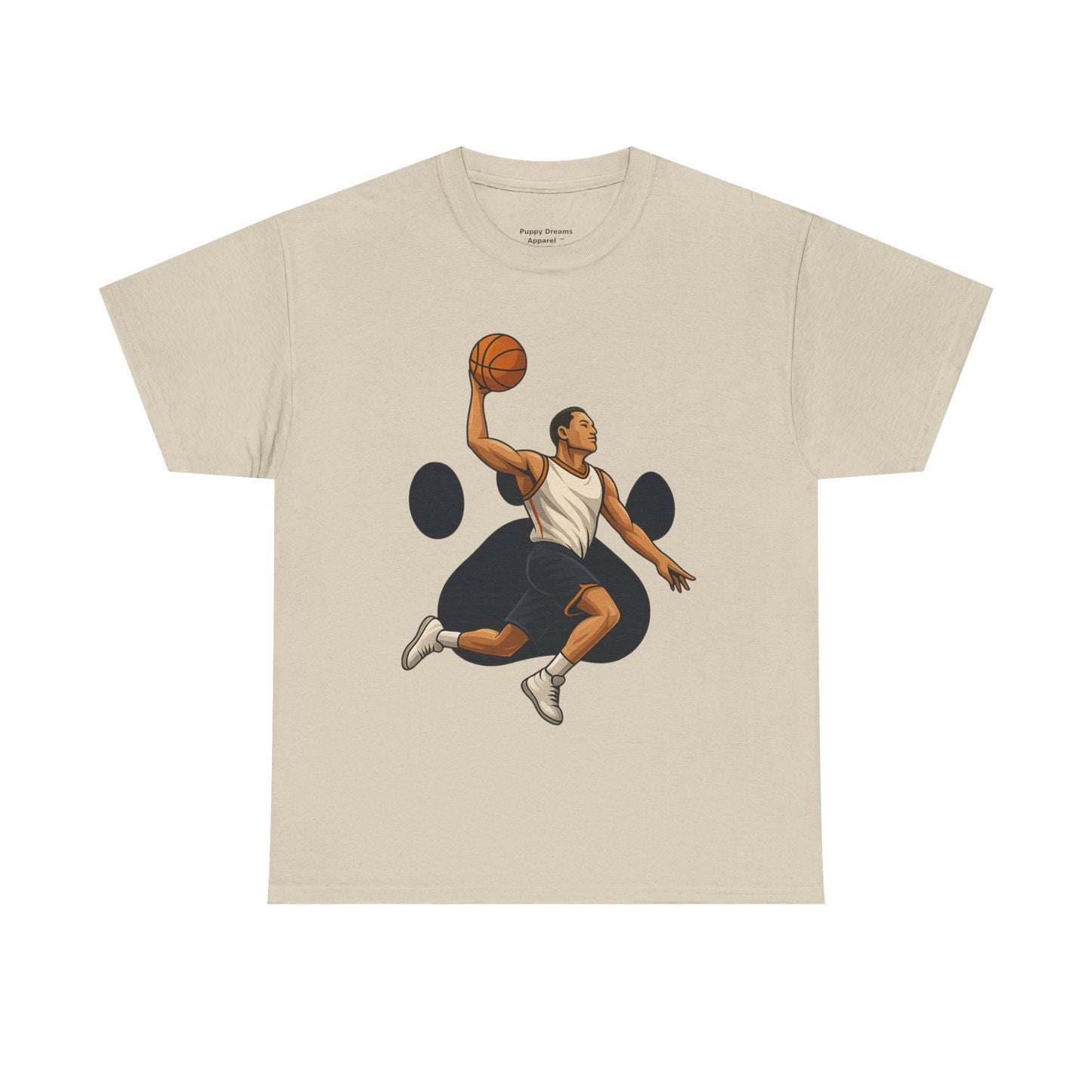 Basketball Dunk Unisex Heavy Cotton Tee | Sports Fan Shirt, Gift for Athletes, Sportswear, Streetwear, Casual Tee