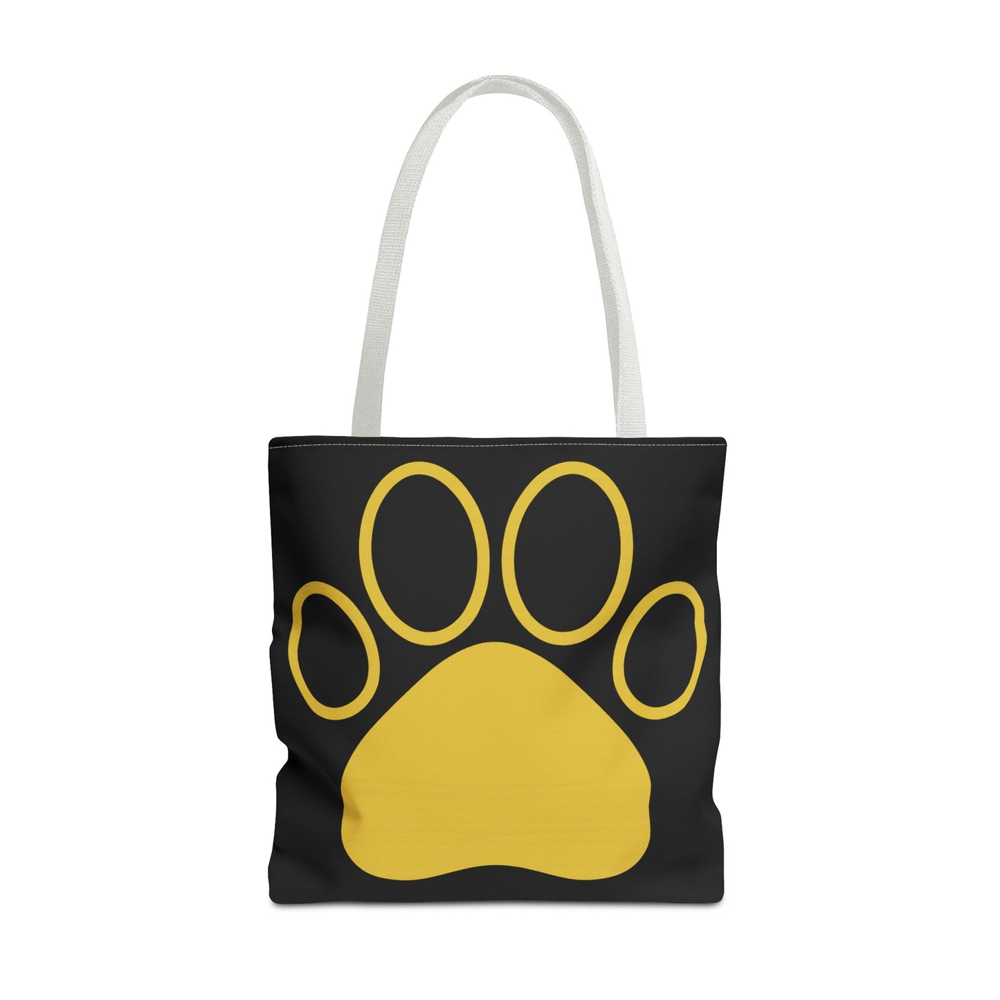 Custom Pet Lover Tote Bag, Yellow Paw Print, Eco-Friendly Bag, Gift for Pet Parents, Dog Mom Bag, Animal Lover Bag