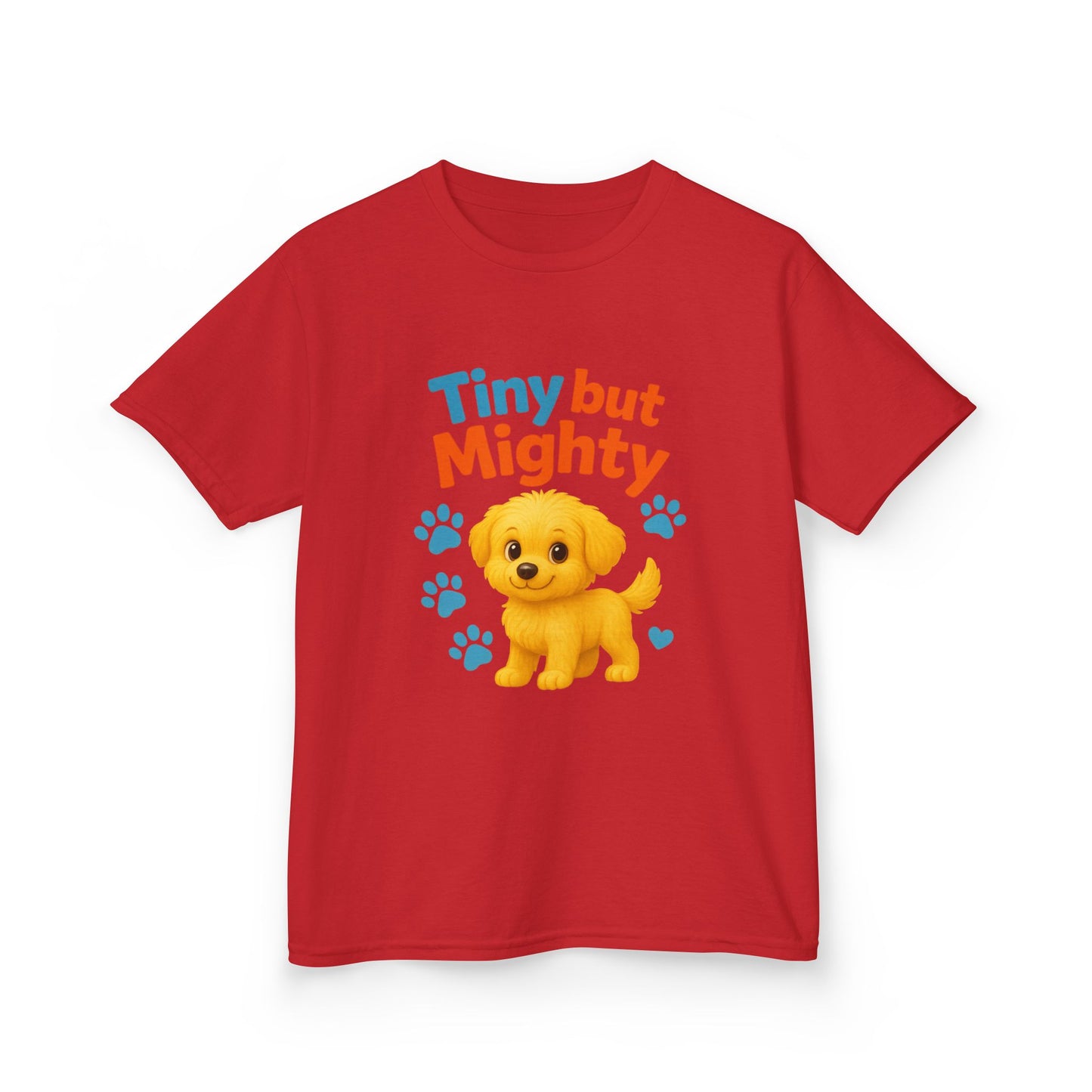 Tiny but Mighty Kids Tee - Adorable Child's Cotton T-Shirt, Perfect for Birthdays, Playdates, Pet Lovers, Everyday Wear, Summer Fun