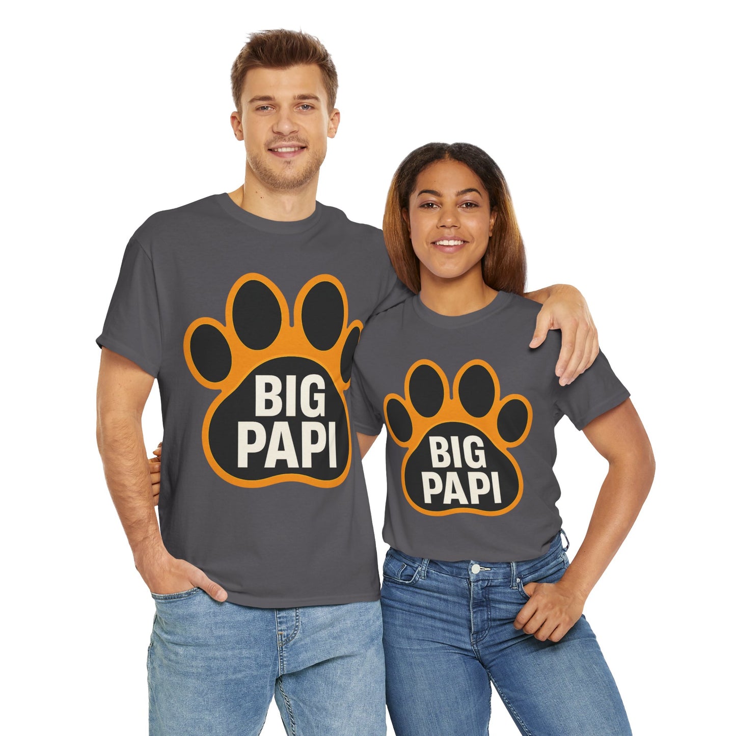 Big Papi Unisex Heavy Cotton Tee, Funny Animal Lover Shirt, Pet Parent Gift, Casual Wear, Birthday Apparel
