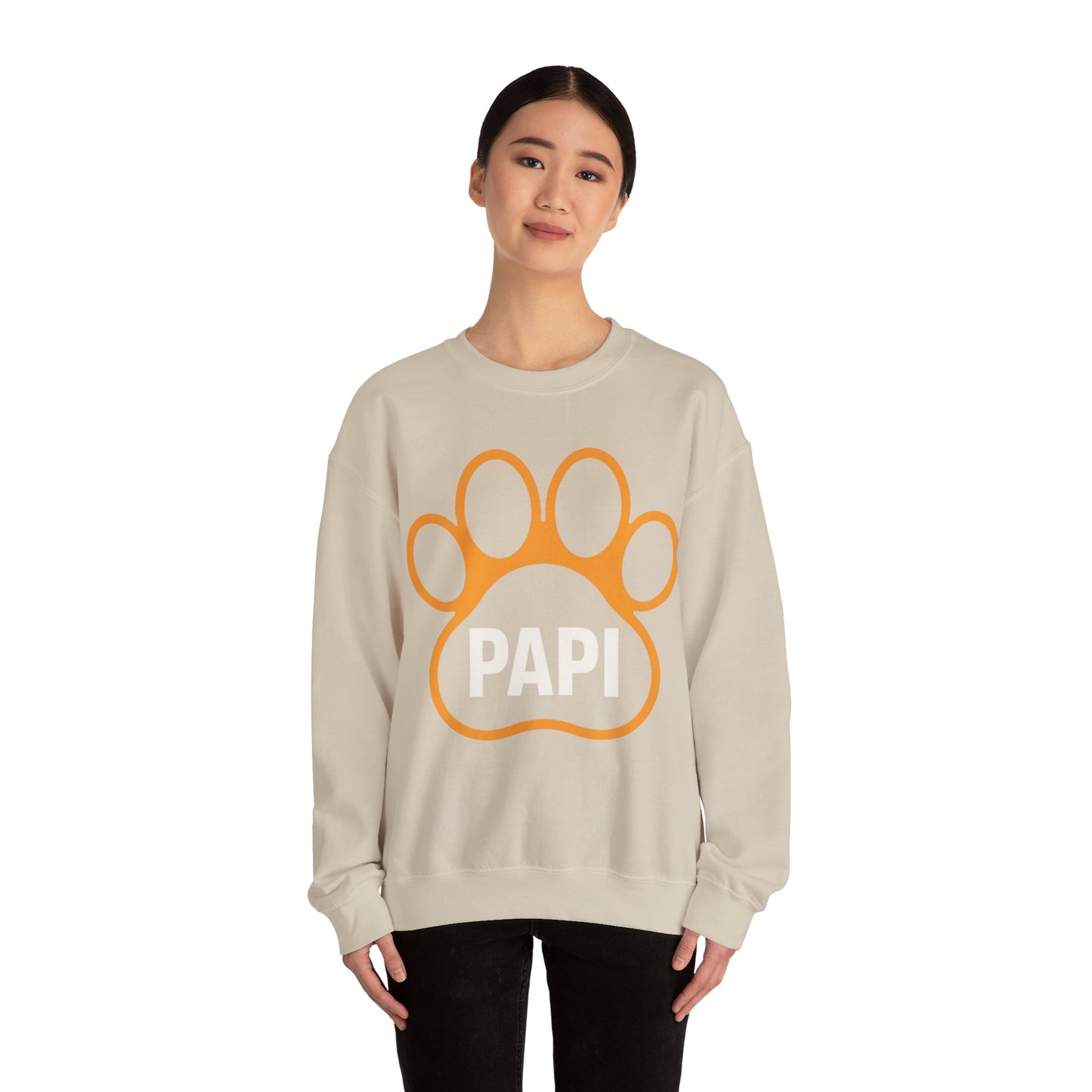 Paw Print Unisex Sweatshirt for Pet Lovers, Cozy Gift for Dog Moms, Birthday Gift, Animal Lover Apparel, Cute Pet Owner Crewneck