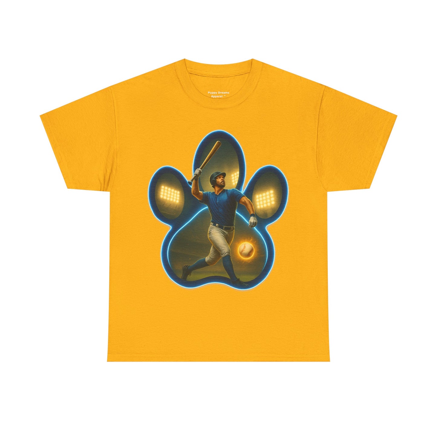 Paw Print Game Day Tee, Unisex Cotton Shirt, Sports Fan Apparel, Pet Lover Gift, Fun Casual Wear