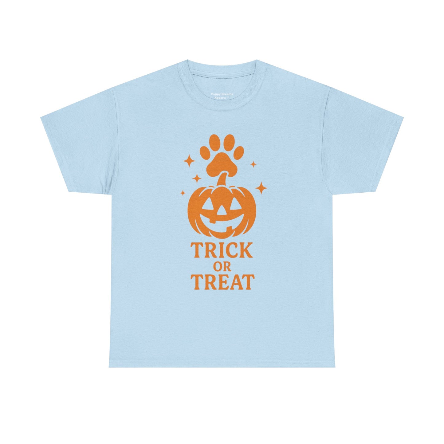 Halloween Pet Lovers Tee, Trick or Treat T-Shirt, Dog Costume Shirt, Fall Apparel, Cute Halloween Top, Gift for Animal Lovers