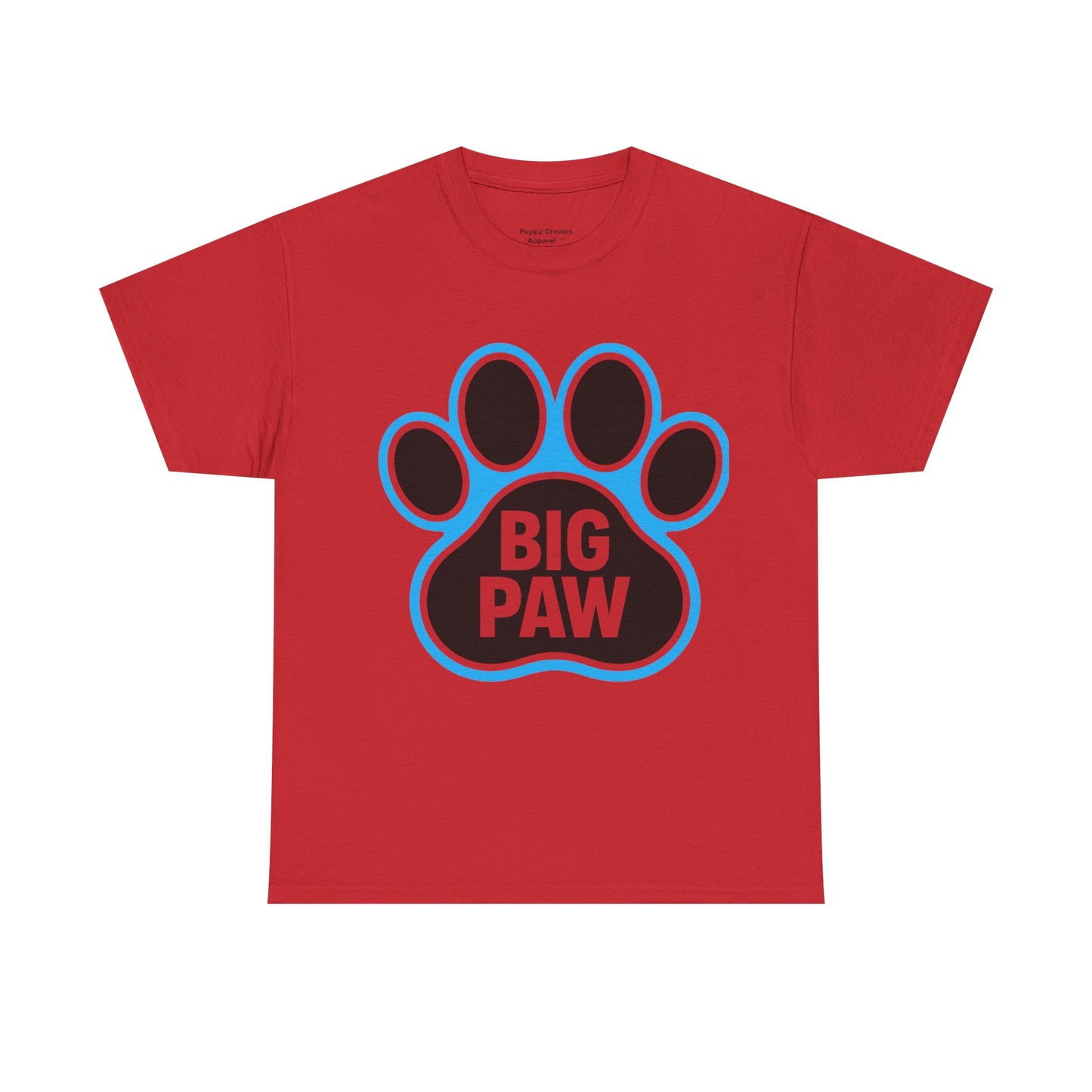 Big Paw Animal Lover Tee, Pet Owner Gift, Unisex Cotton Shirt for Dog Lovers, Cute Paw Print Tee, Casual Everyday Wear