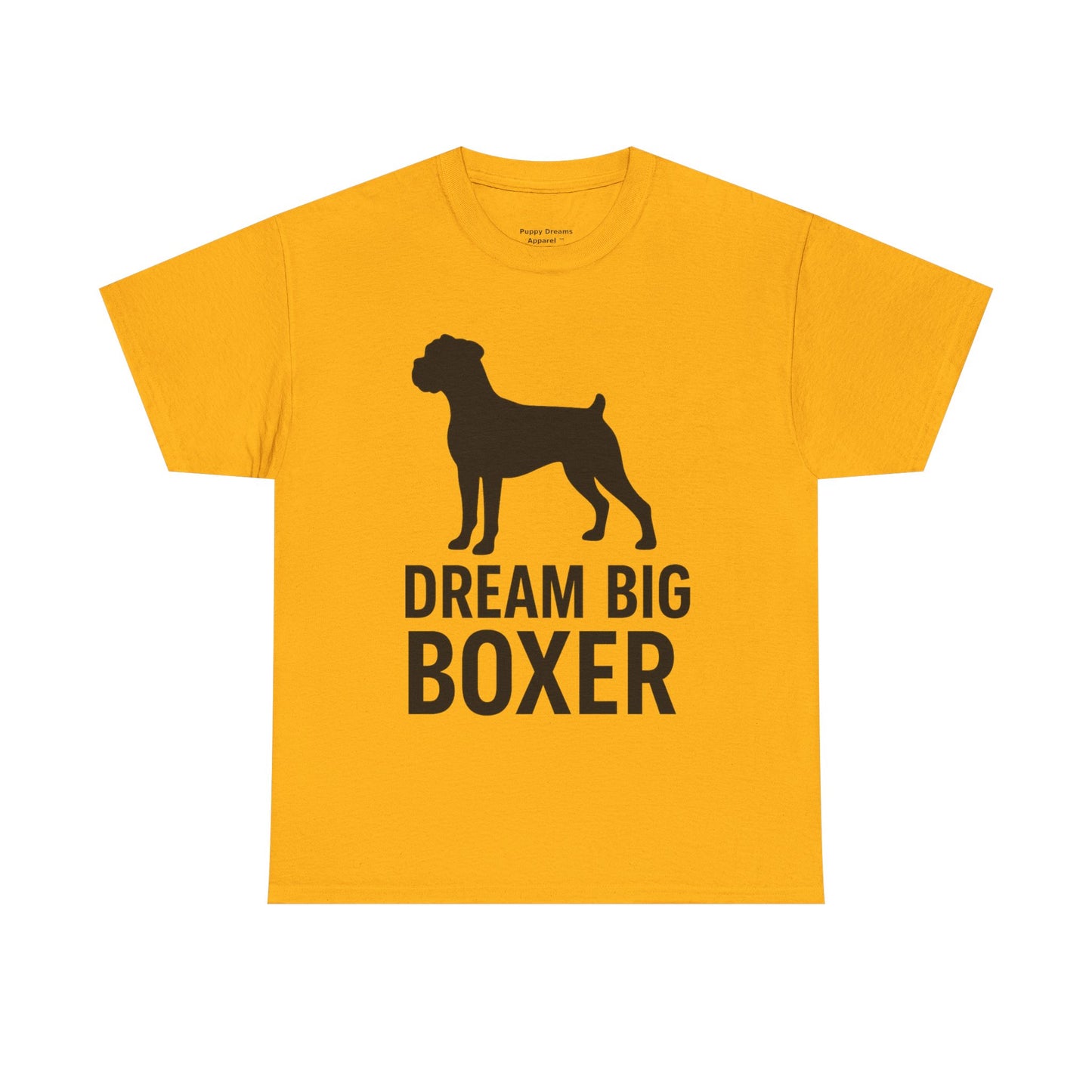 Dream Big Boxer Tee - Unisex Heavy Cotton Shirt for Dog Lovers, Gift for Boxer Owners, Pet Lovers Tee, Casual Dog Breed T-Shirt