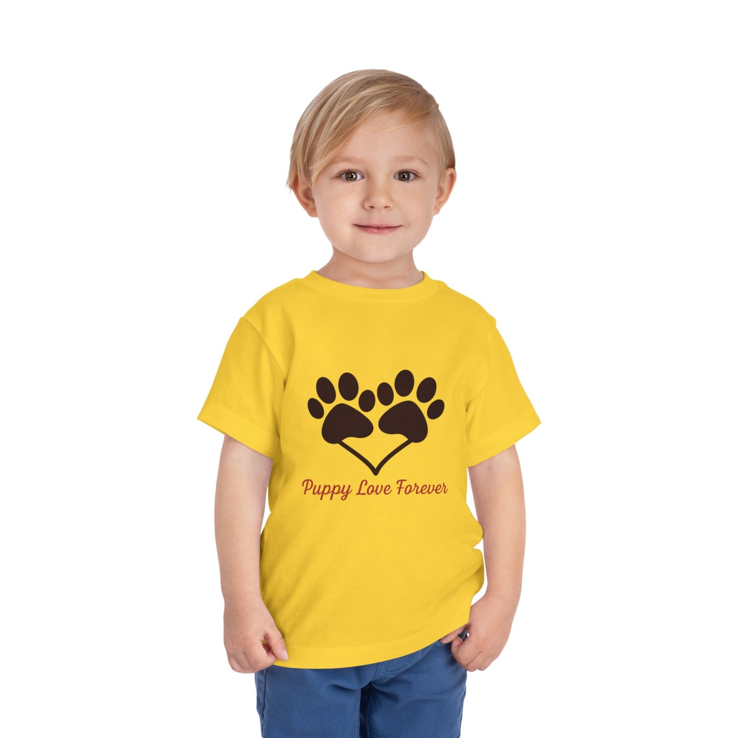 Puppy Love Toddler Tee | Cute Pet Shirt, Kids Dog Lover Gift, Summer Outfit, Animal Lover Apparel, Playful T-Shirt