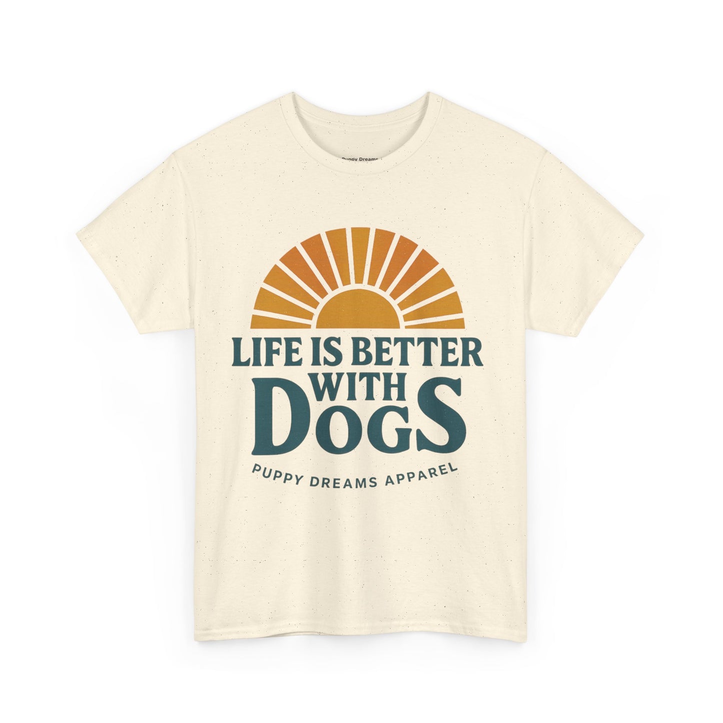 Life is Better with Dogs Tee, Unisex Cotton T-Shirt, Dog Lover's Gift, Cute Pet Apparel, Everyday Casual Wear