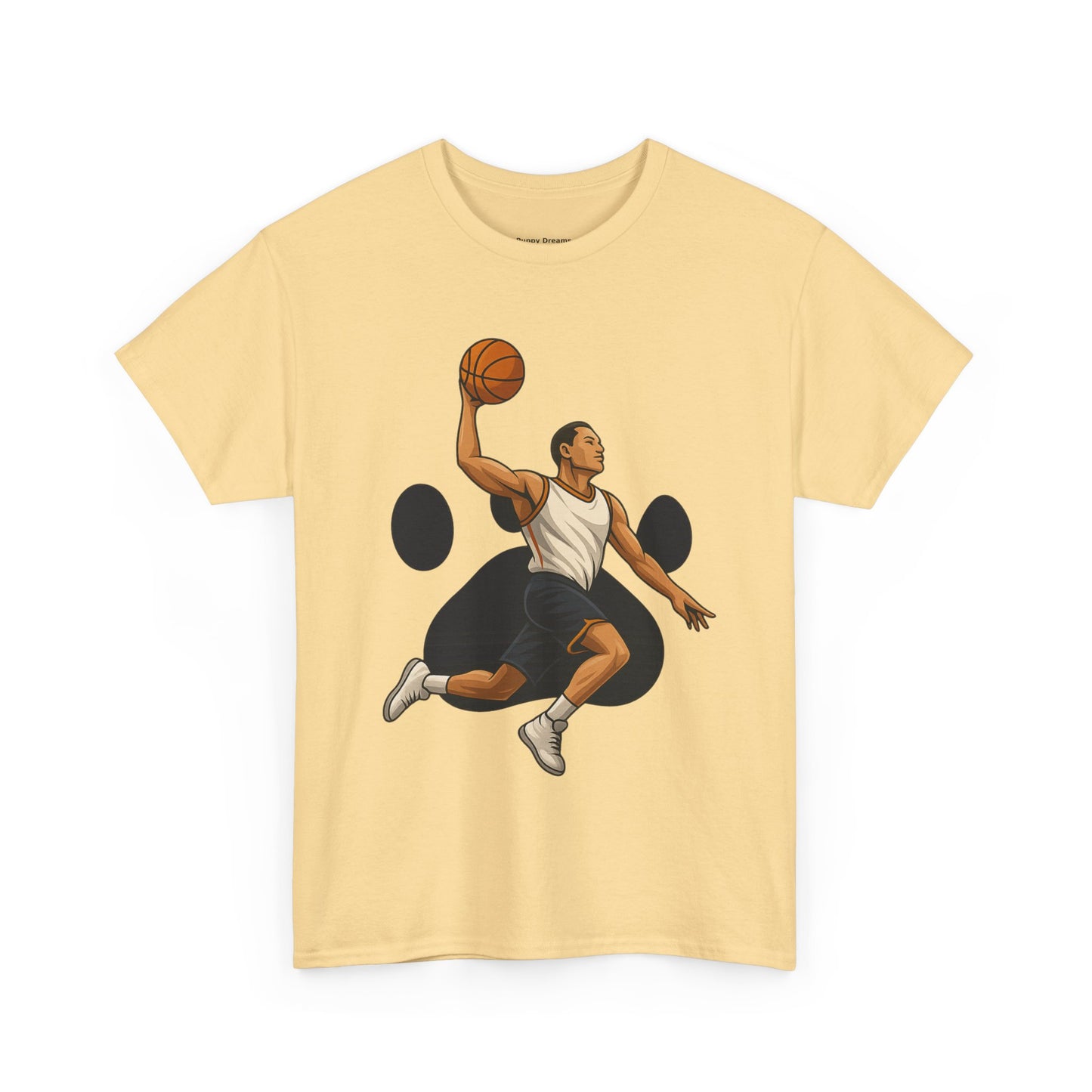 Basketball Dunk Unisex Heavy Cotton Tee | Sports Fan Shirt, Gift for Athletes, Sportswear, Streetwear, Casual Tee