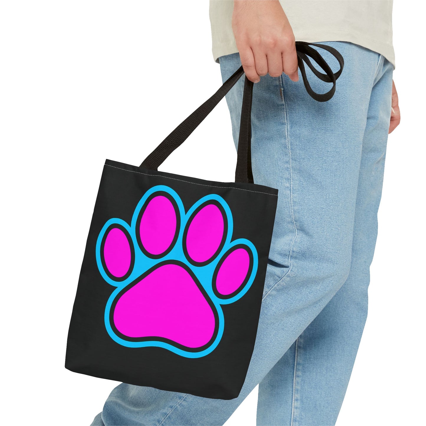 Stylish Pet Lover Tote Bag, Cute Paw Print Design, Reusable Shopping Bag, Gift for Animal Lovers, Eco-Friendly Accessory
