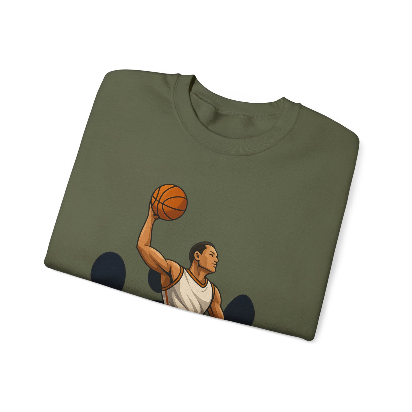 Basketball Vibes Crewneck Sweatshirt, Sports Gift, Athletic Fashion, Unisex Style, Casual Wear, Gift for Sport Lovers