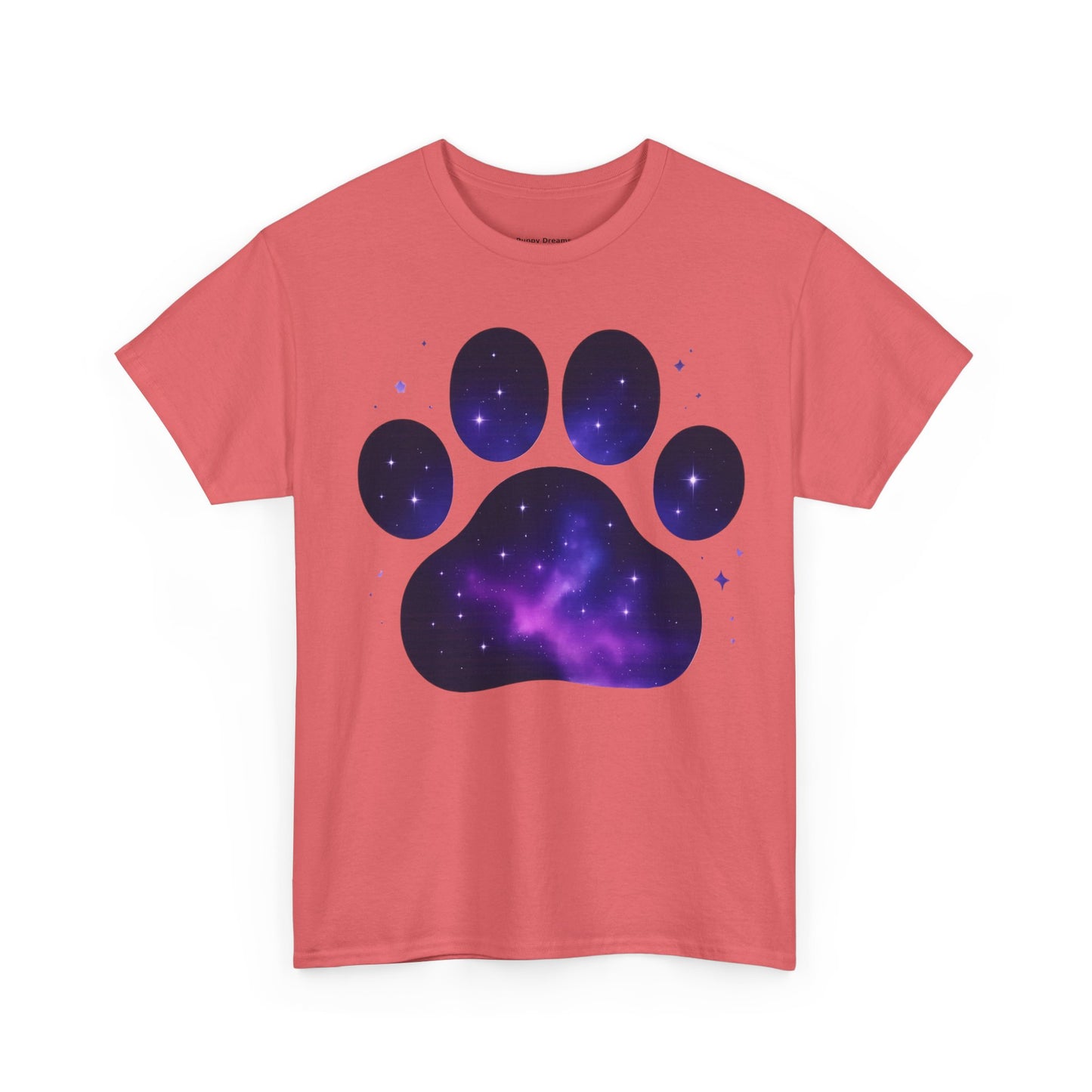 Cosmic Pet Paw Print Tee | Unisex T-Shirt for Animal Lovers, Galaxy Print, Dog & Cat Tees, Gift for Pet Owners, Space Theme Shirt