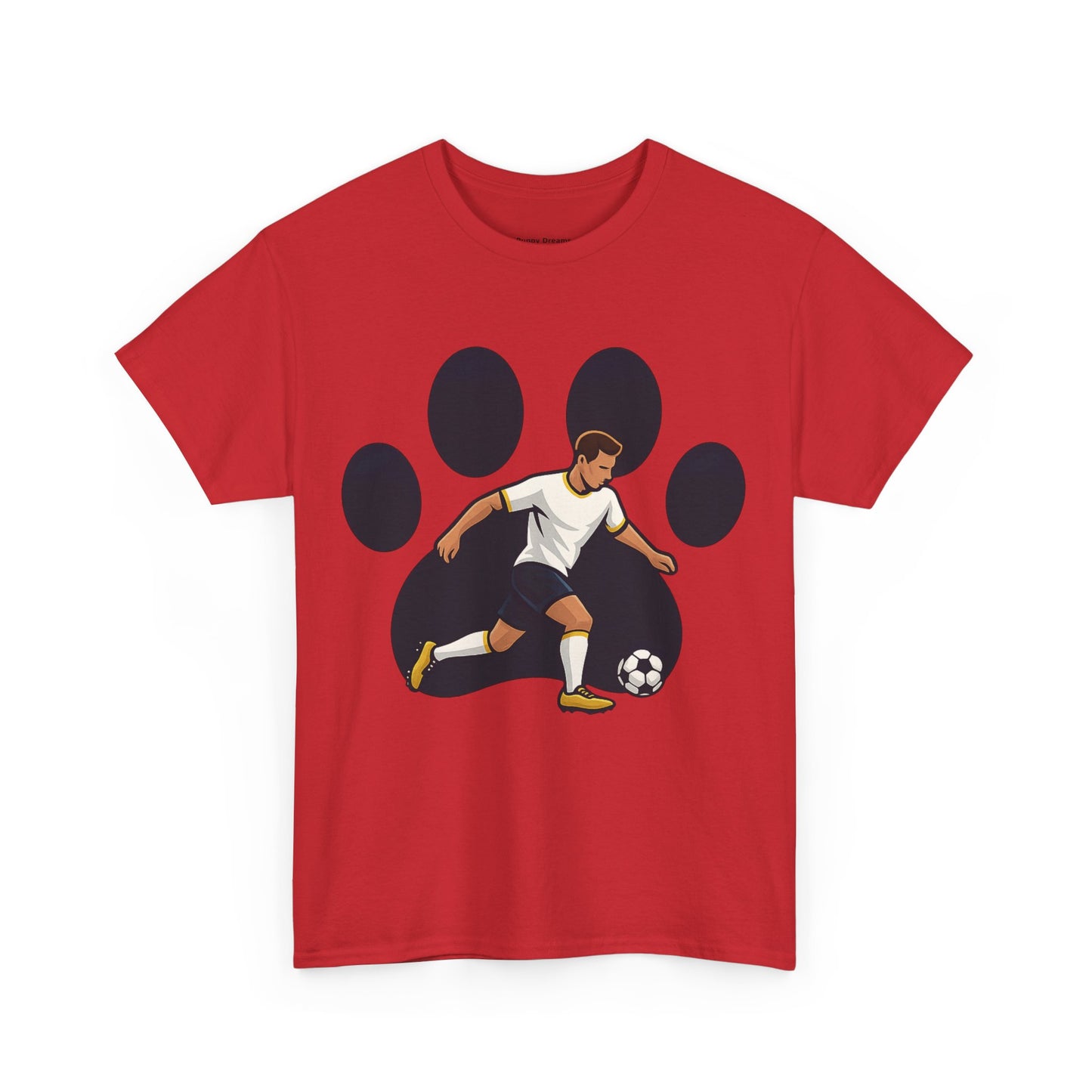 Soccer Paw Print Tee - Perfect for Soccer Lovers, Pet Owners, Sports Events, Birthdays, and Casual Wear