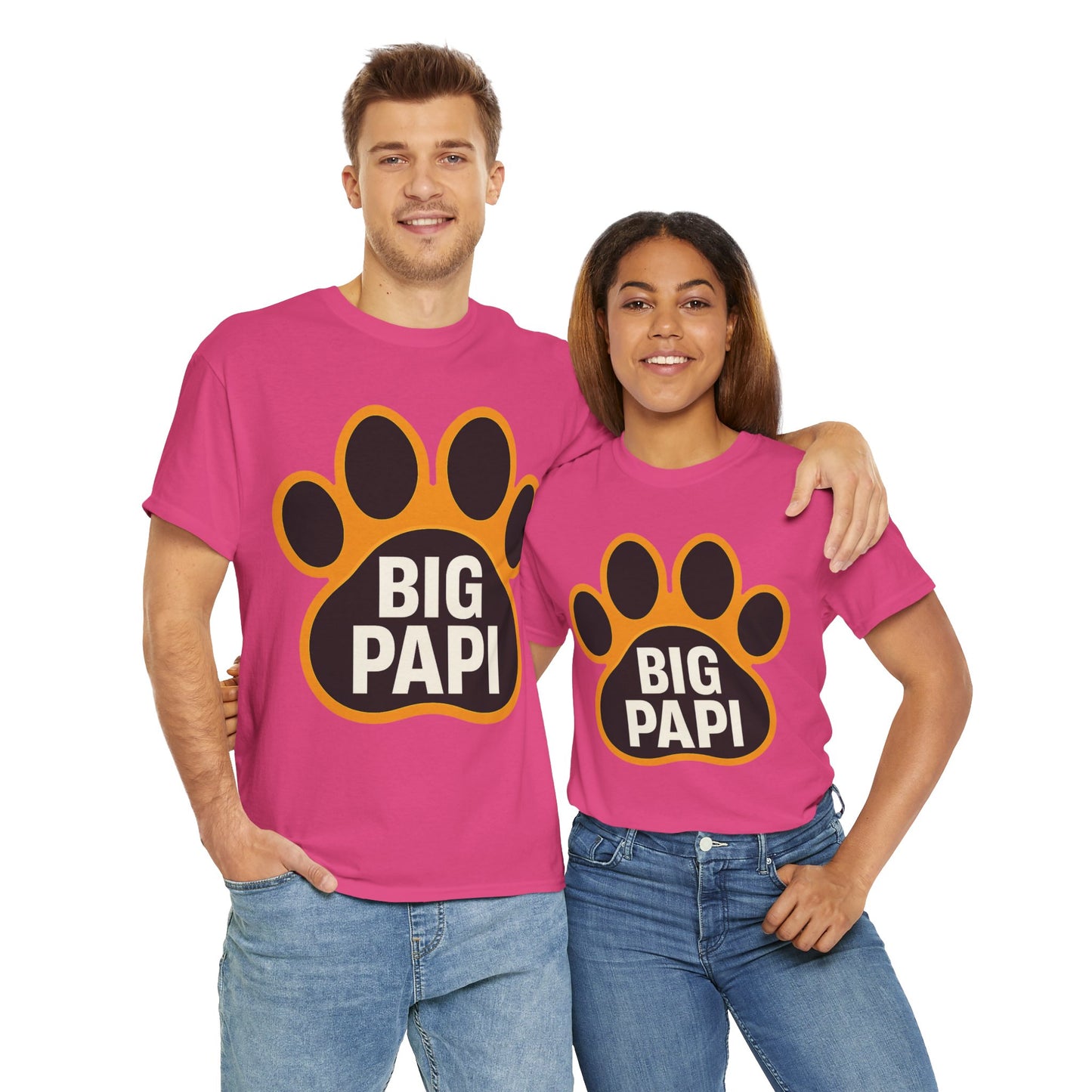 Big Papi Unisex Heavy Cotton Tee, Funny Animal Lover Shirt, Pet Parent Gift, Casual Wear, Birthday Apparel
