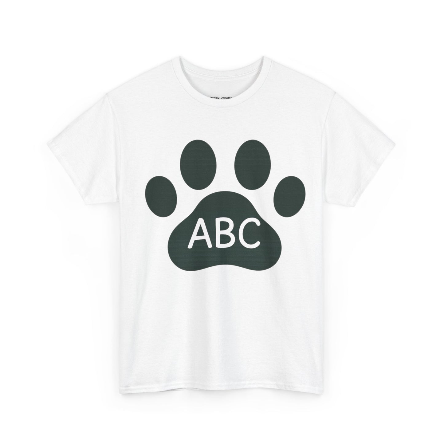 Customizable Pet Paw Print Tee, Cute Pet Lover Shirt, Unisex Cotton T-Shirt, Gift for Dog Owners, Animal Lover Apparel
