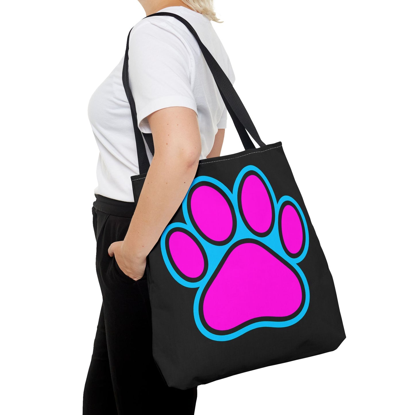Stylish Pet Lover Tote Bag, Cute Paw Print Design, Reusable Shopping Bag, Gift for Animal Lovers, Eco-Friendly Accessory