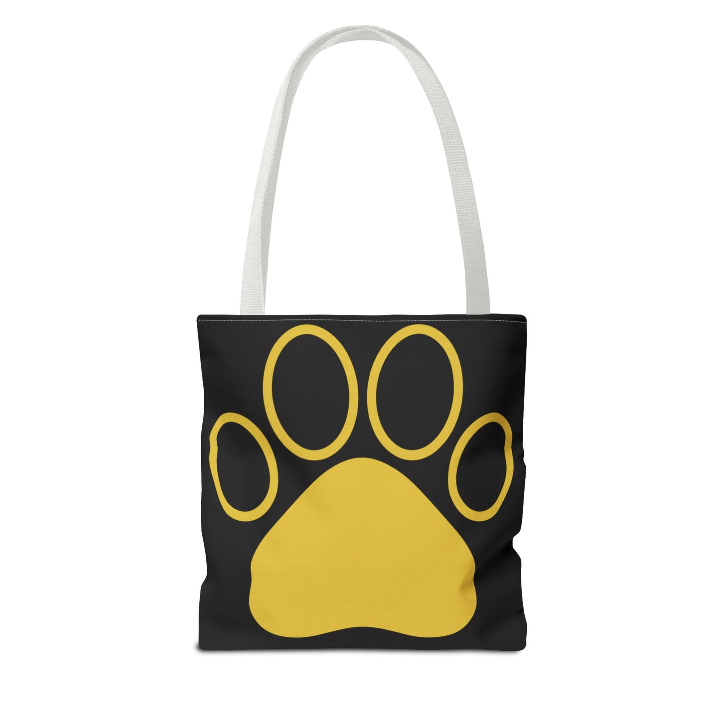 Custom Pet Lover Tote Bag, Yellow Paw Print, Eco-Friendly Bag, Gift for Pet Parents, Dog Mom Bag, Animal Lover Bag