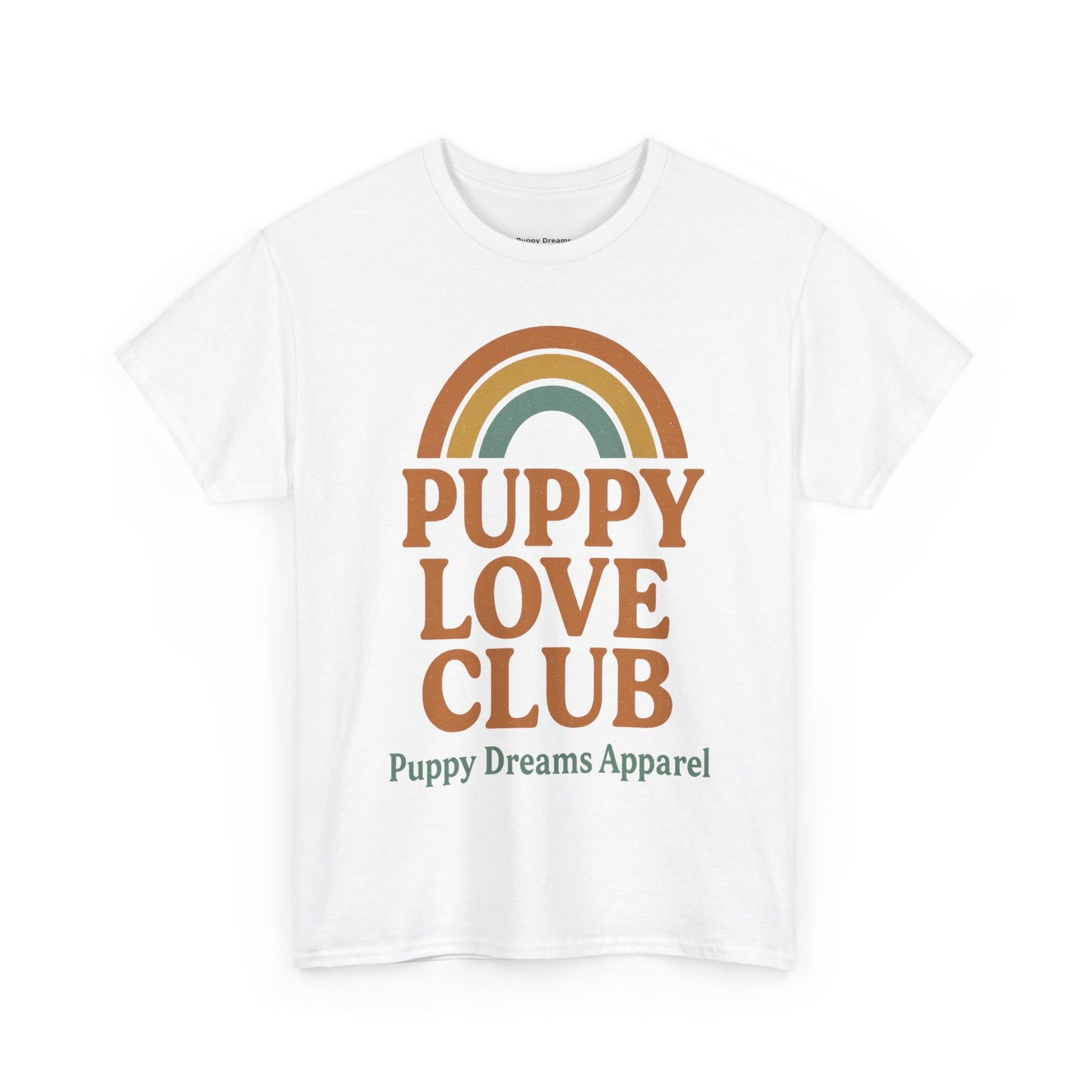 Puppy Love Club Unisex Heavy Cotton Tee, Dog Lover Shirt, Pet Owner Gift, Cute Graphic Tee, Animal Enthusiast Apparel, Casual Everyday Wear